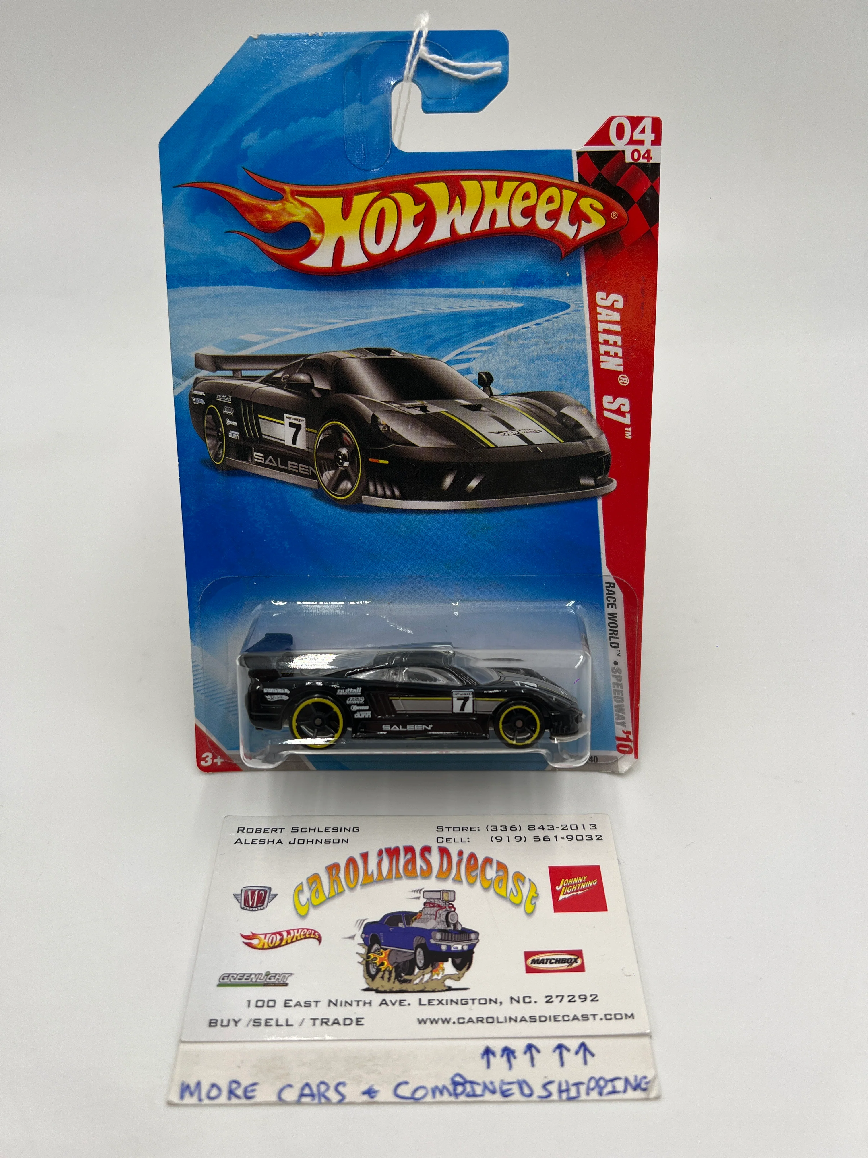 2010 Hot Wheels HW Race World #172 Saleen S7 Black 24A