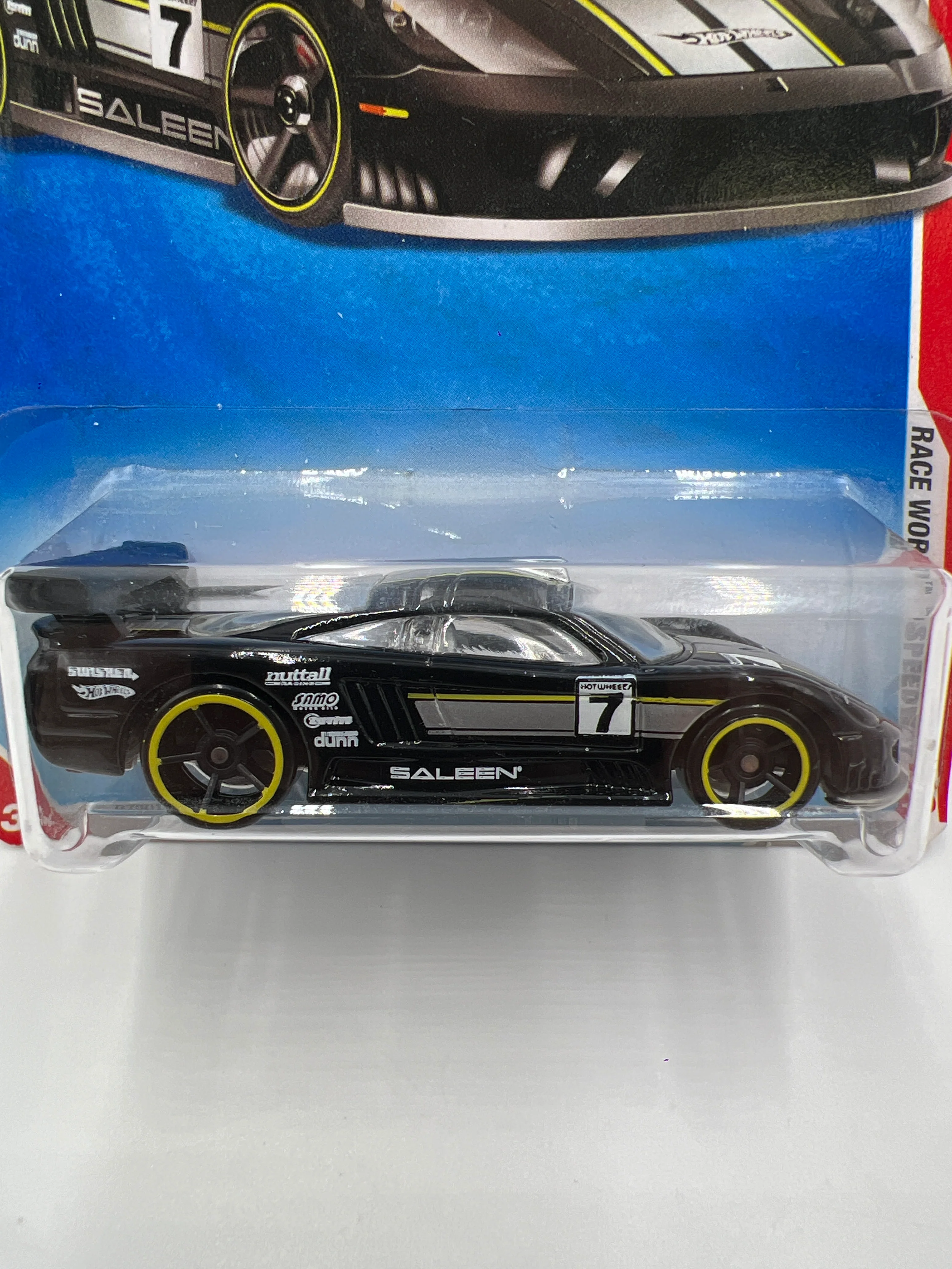 2010 Hot Wheels HW Race World #172 Saleen S7 Black 24A - Image 3
