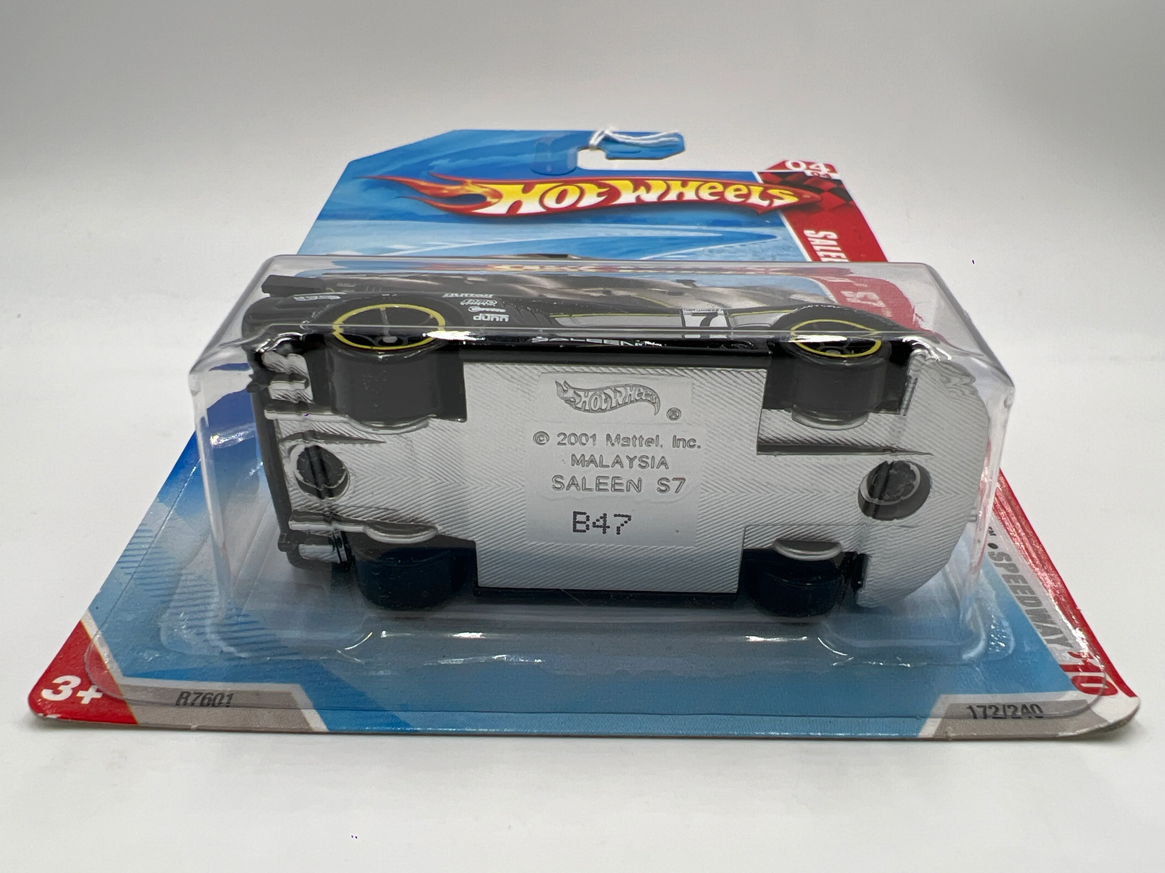 2010 Hot Wheels HW Race World #172 Saleen S7 Black 24A - Image 6
