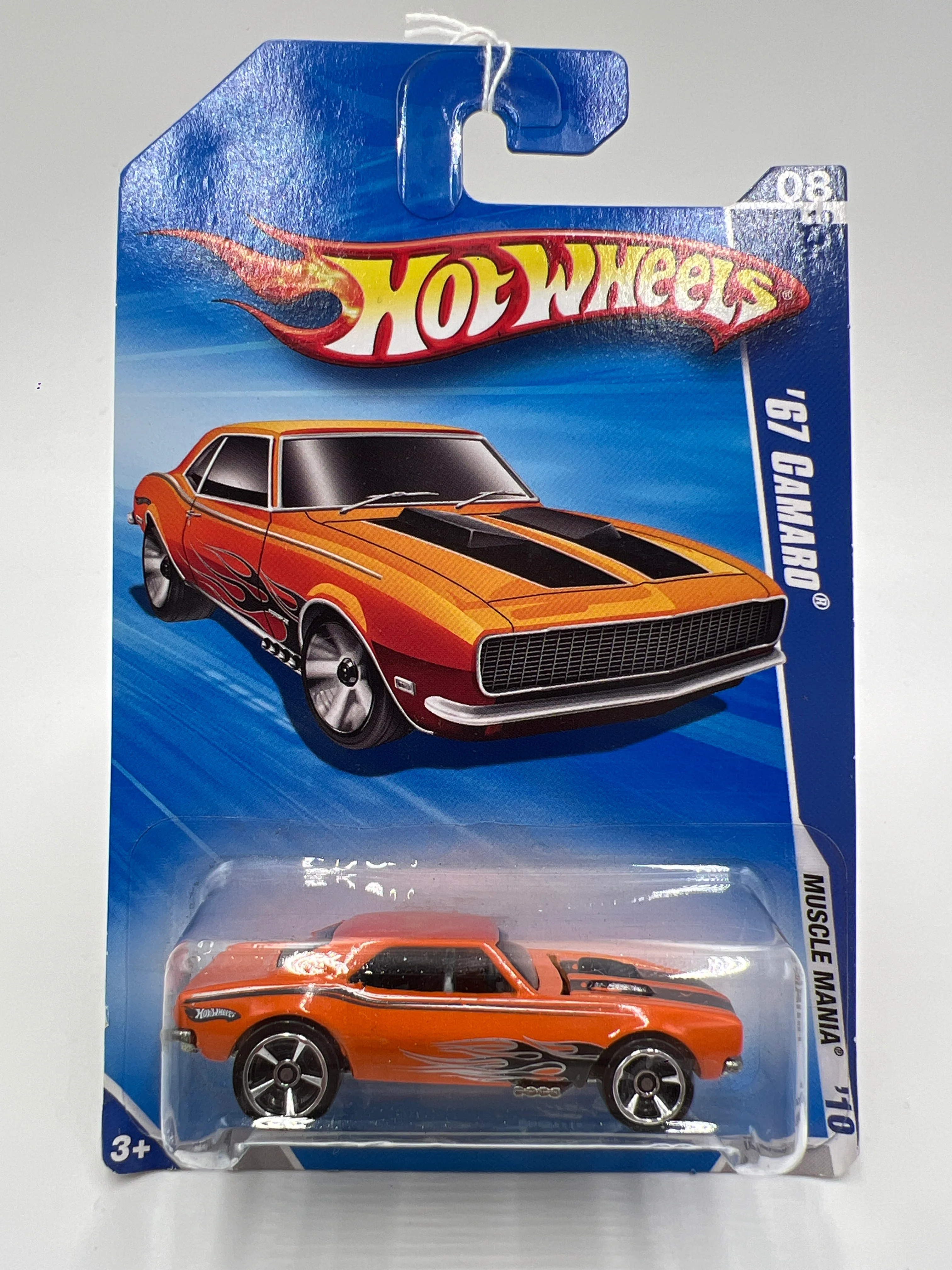 2010 Hot Wheels Muscle Mania #86 67 Camaro Orange 16C - Image 2
