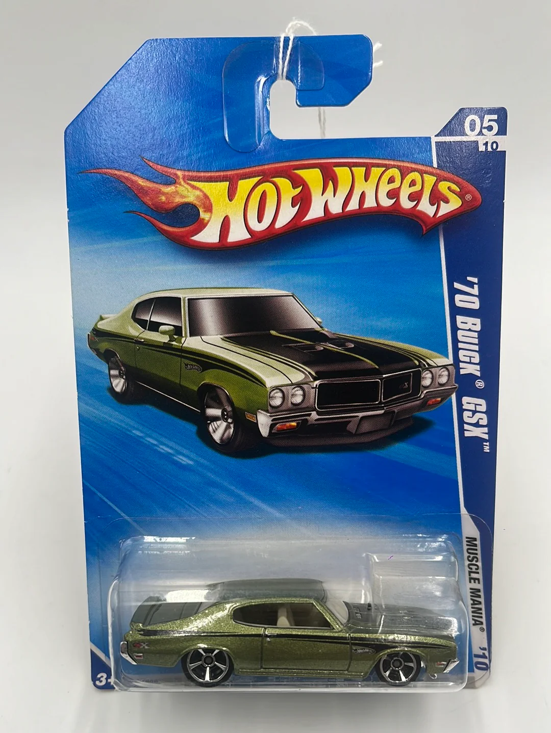 2010 Hot Wheels Muscle Mania ‘70 Buick GSX Green 83/240 57B - Image 2