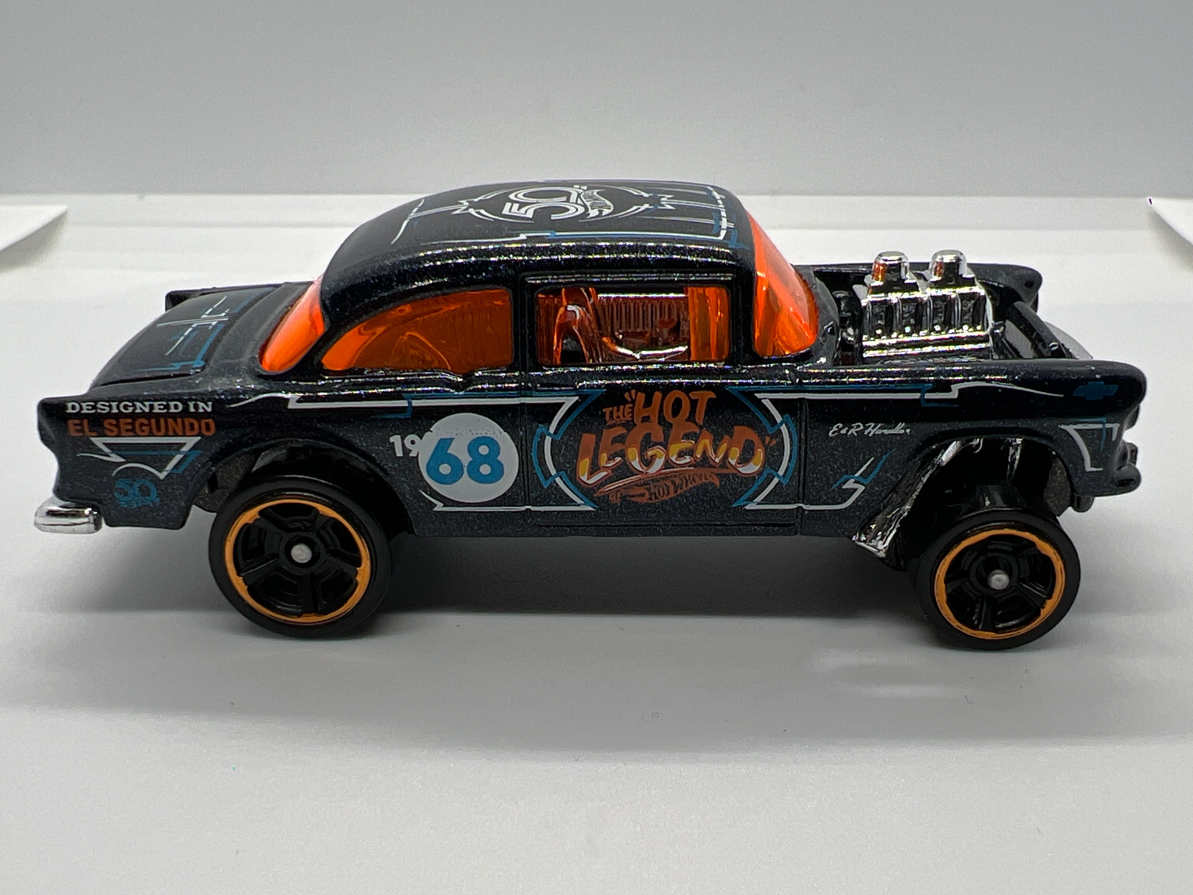 Hot Wheels 1/64 50th Anniversary 10 Pack Kroger Exclusive 55 Chevy Bel Air Gasser Loose VHTF - Image 3