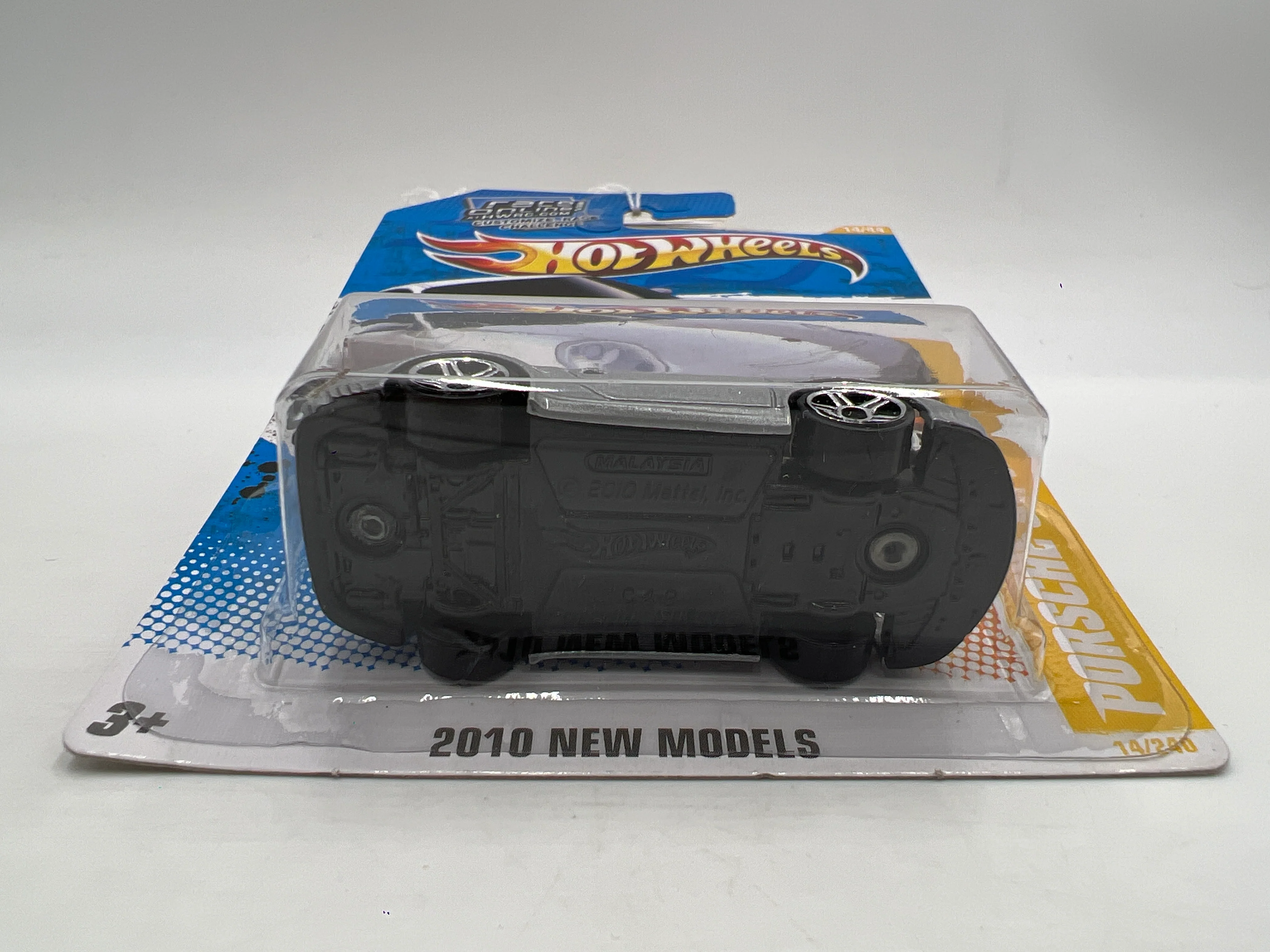 2010 Hot Wheels New Models #14 Porsche 911 GT2 Silver SR - Image 5
