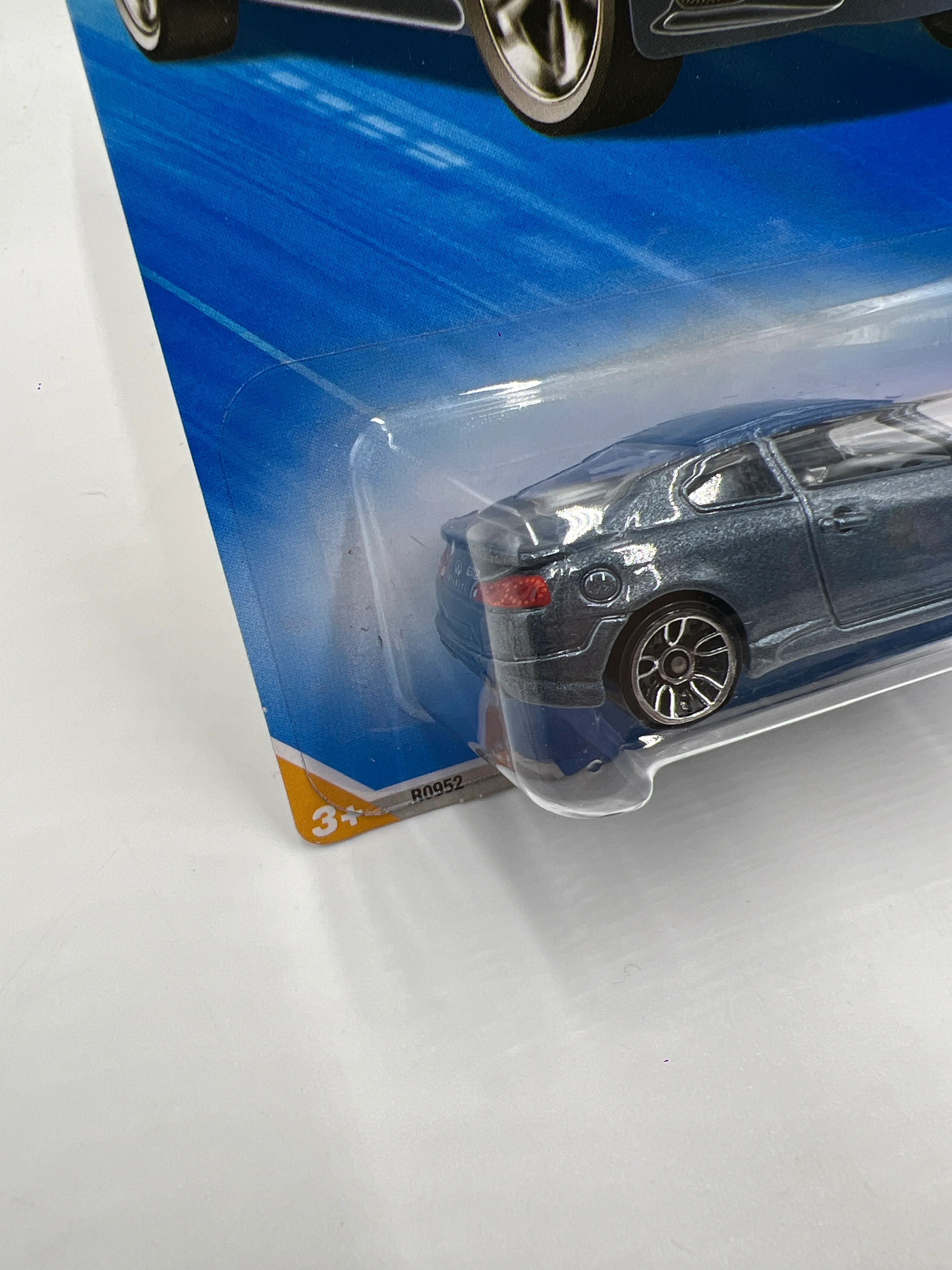 2010 Hot Wheels New Models #32 10 Infiniti G37 Blue W/Protector #2 - Image 5