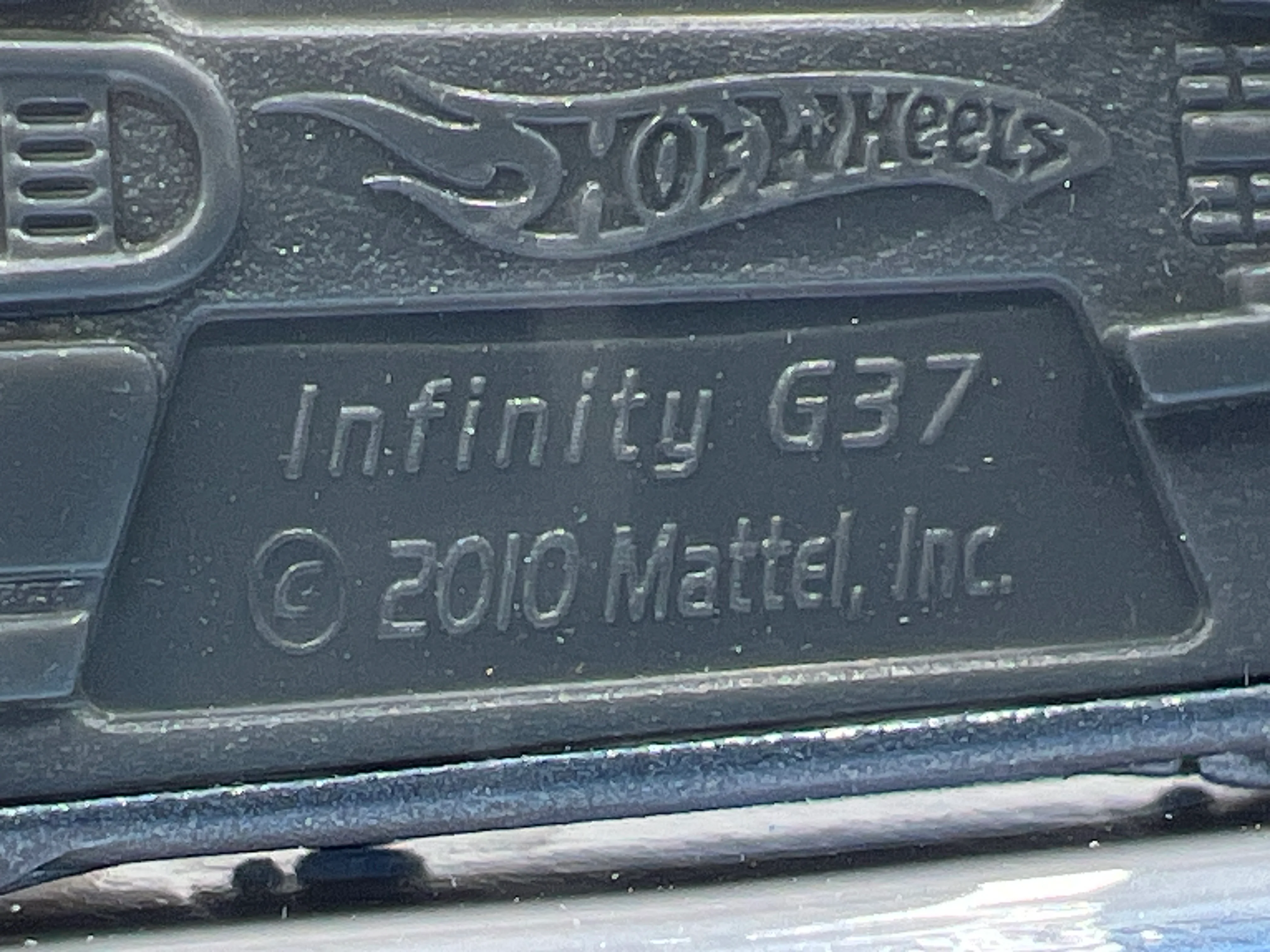 2010 Hot Wheels New Models #32 10 Infiniti G37 Blue W/Protector #2 - Image 7