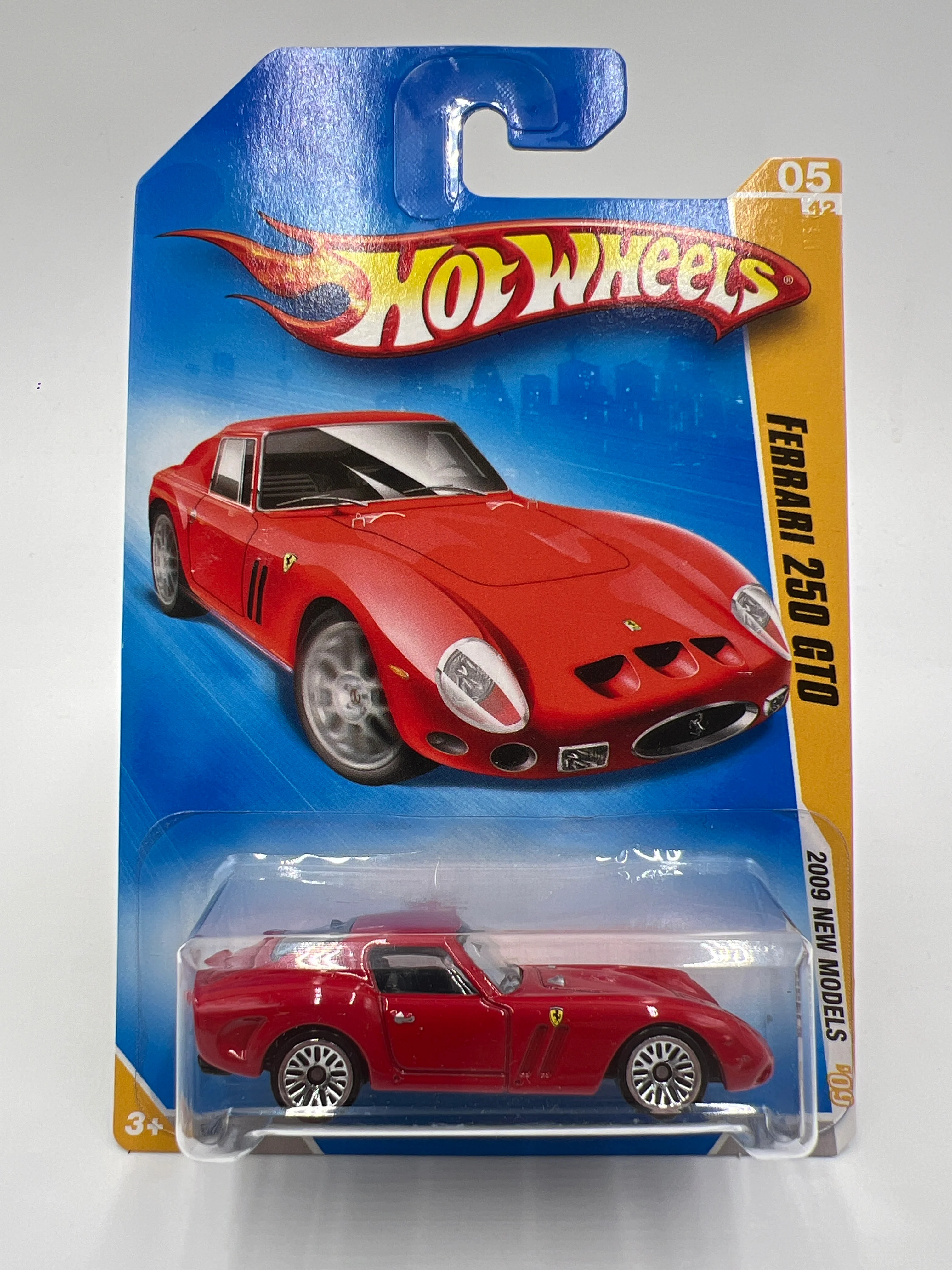 2009 Hot Wheels New Models #5 Ferrari 250 GTO Red W/Protector - Image 2