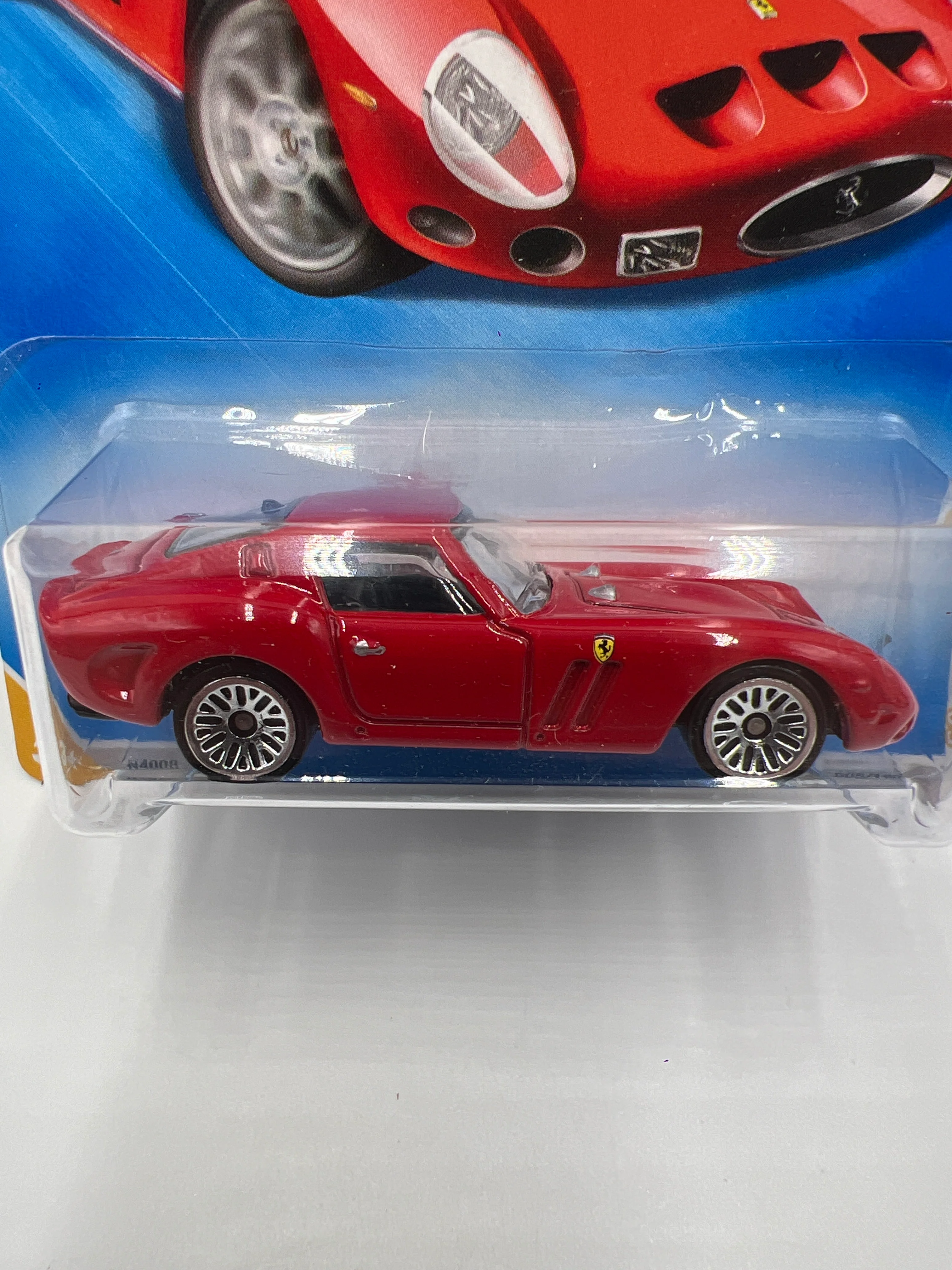2009 Hot Wheels New Models #5 Ferrari 250 GTO Red W/Protector - Image 3