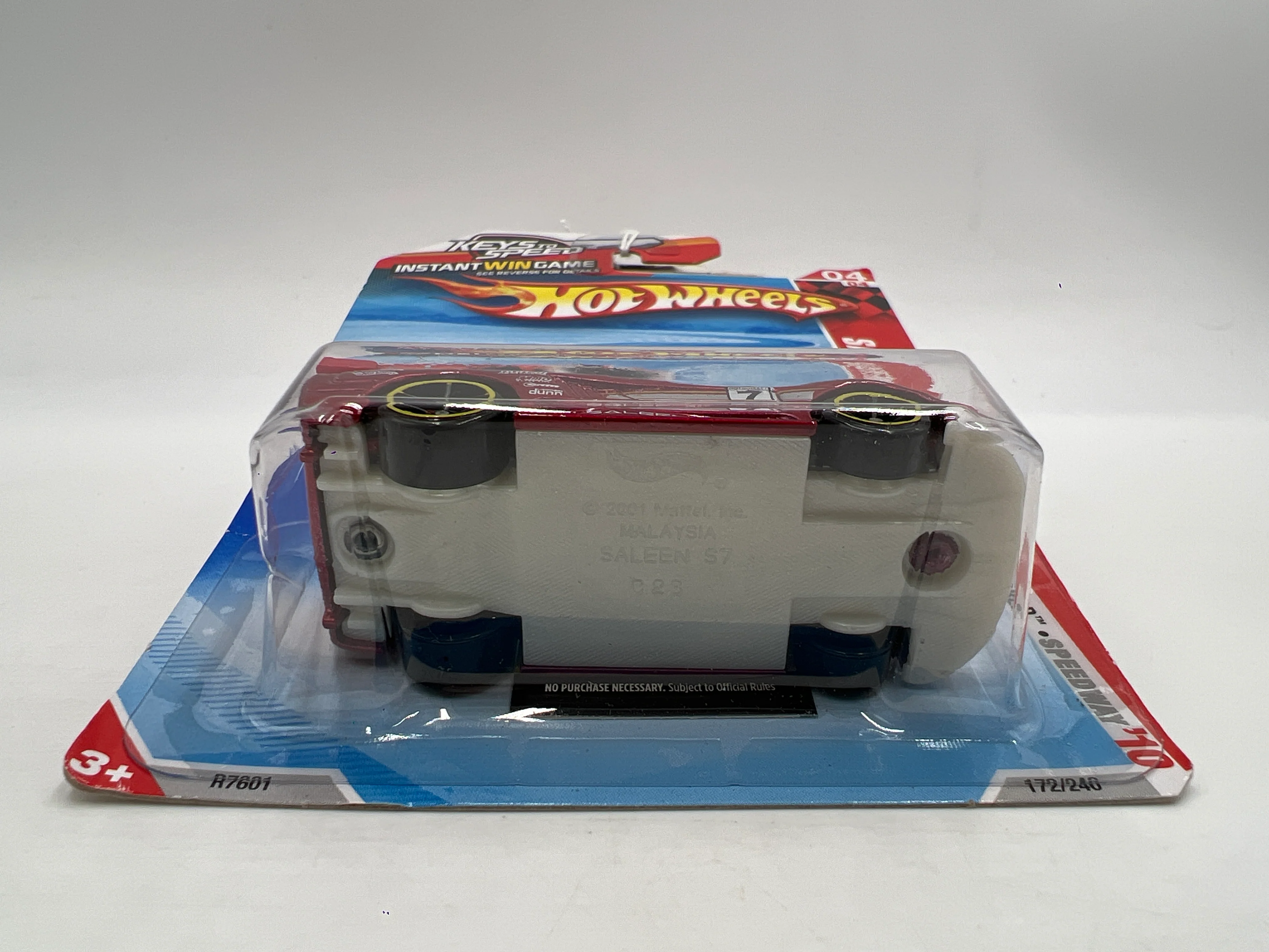 2010 Hot Wheels Race World Speedway #172 Saleen S7 Red Keys To Speed Card - Image 5