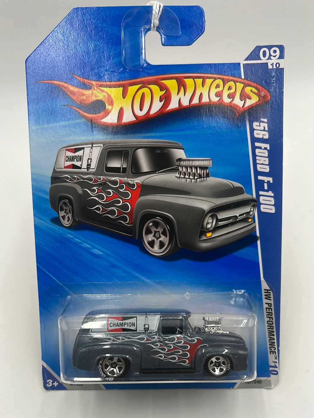 2010 Hot Wheels Performance ‘56 Ford F-100 Silver Walmart Exclusive 107/240 236D - Image 2