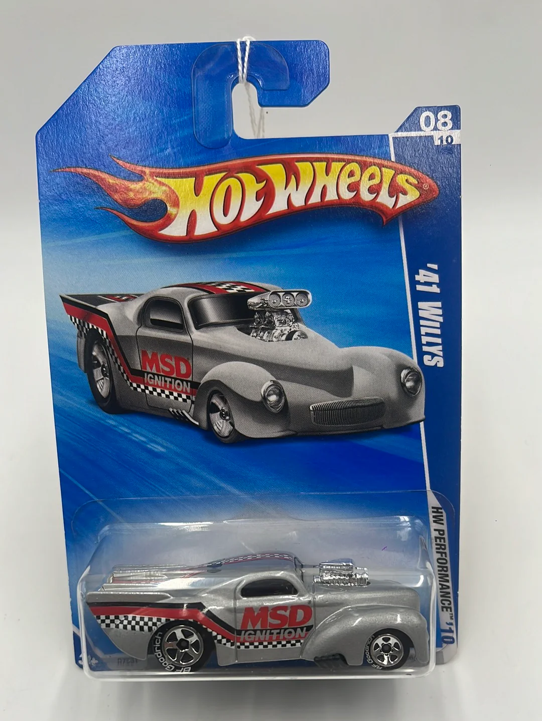 2010 Hot Wheels Performance ‘41 Willys Silver Walmart Exclusive 106/240 236F - Image 2