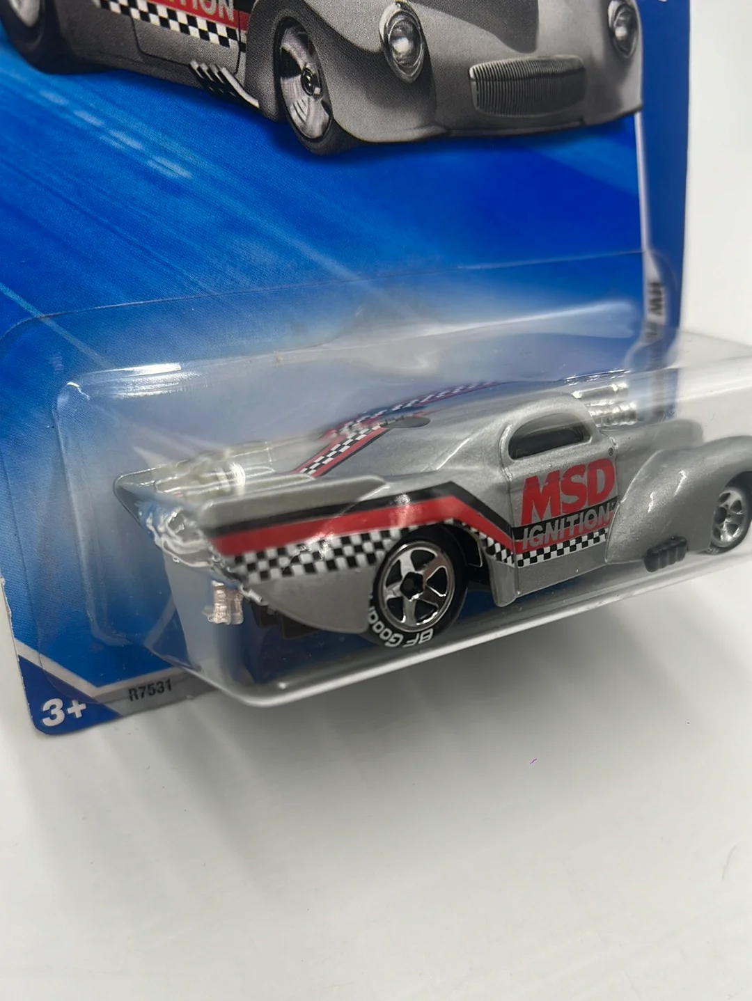 2010 Hot Wheels Performance ‘41 Willys Silver Walmart Exclusive 106/240 236F - Image 5