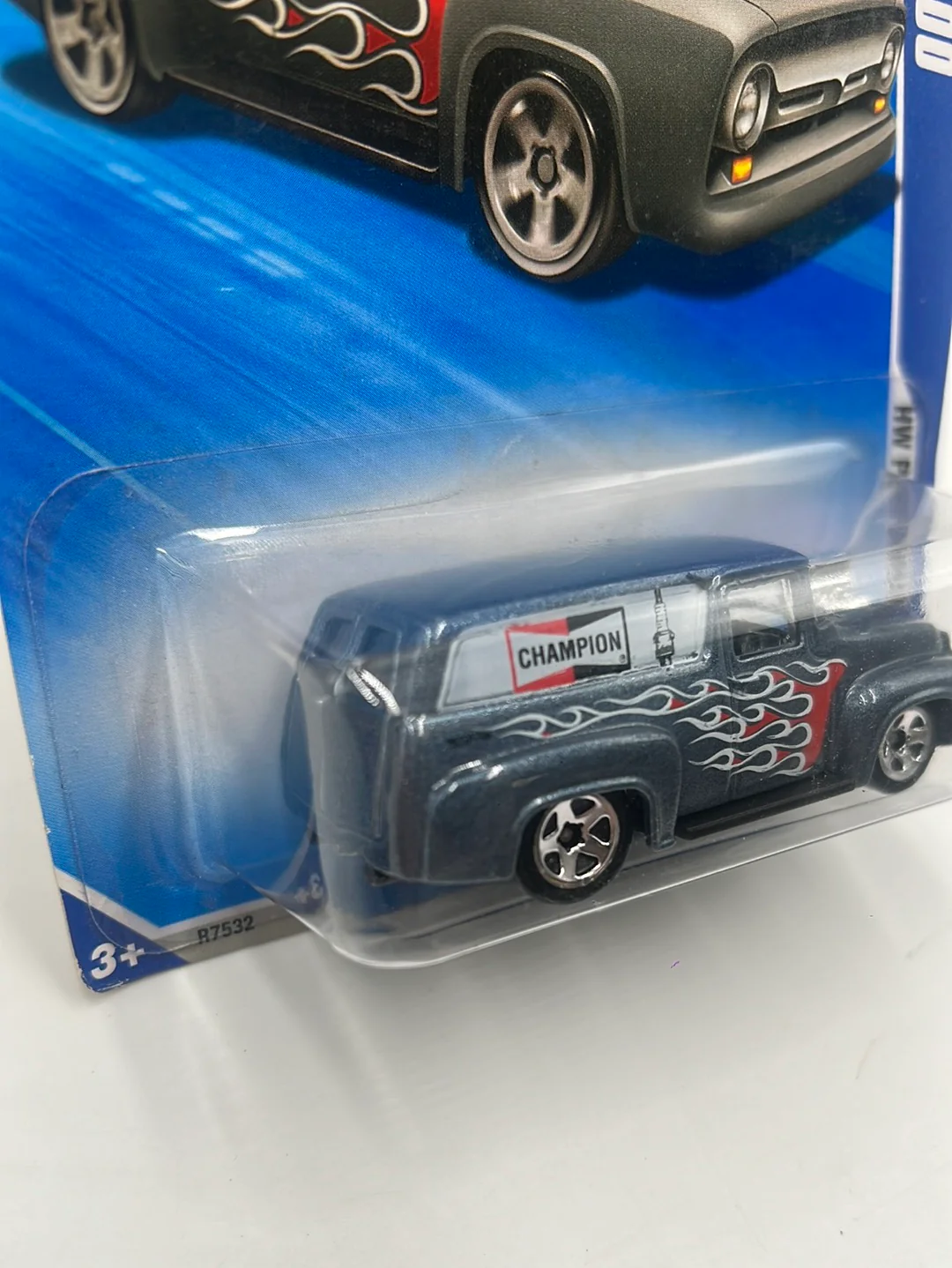 2010 Hot Wheels Performance ‘56 Ford Non Opening Hood Silver 107/240 33B - Image 5
