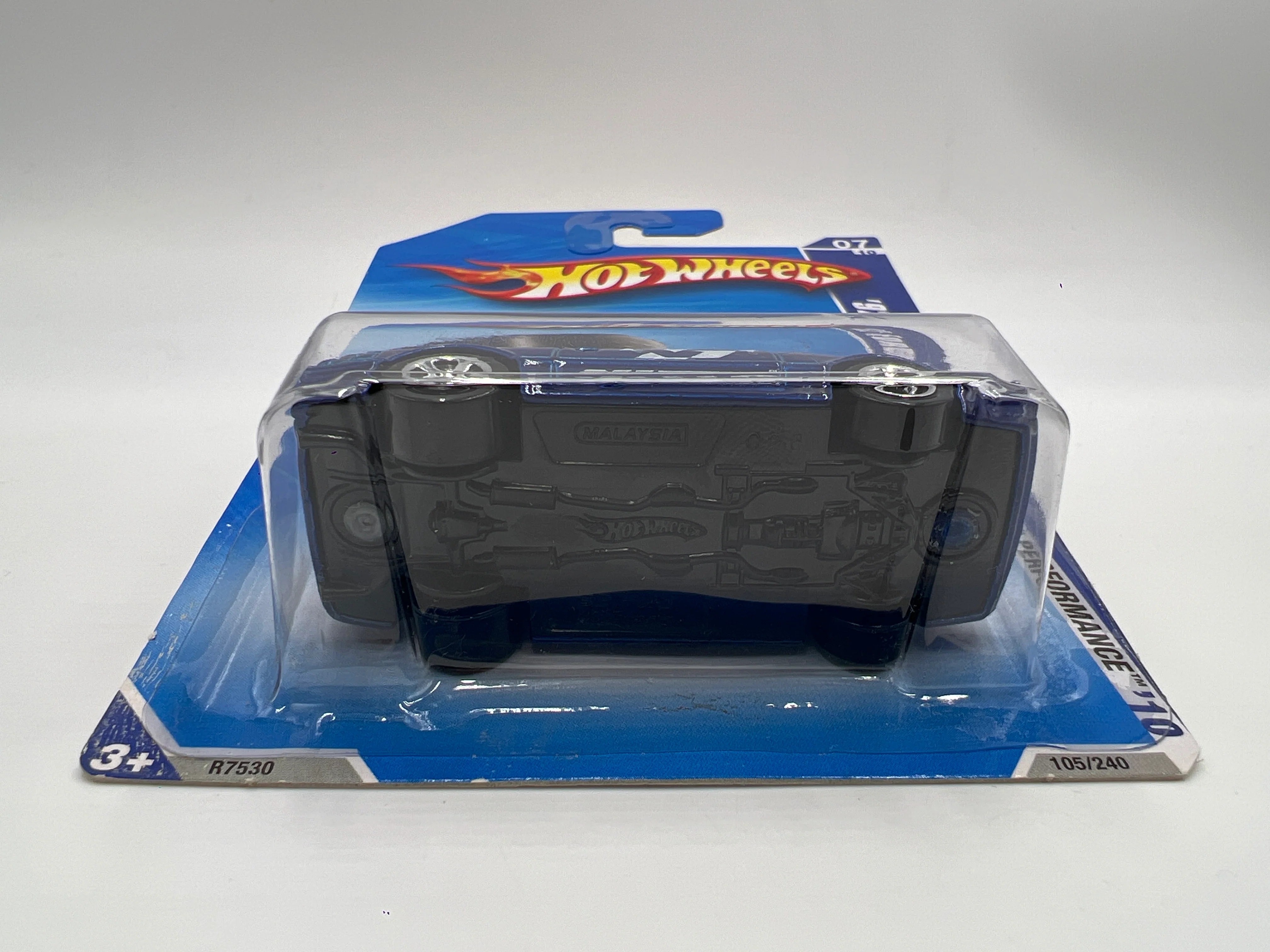 2010 Hot Wheels Performance #105 Kmart Exclusive 92 Ford Mustang Blue W/Protector SR - Image 5