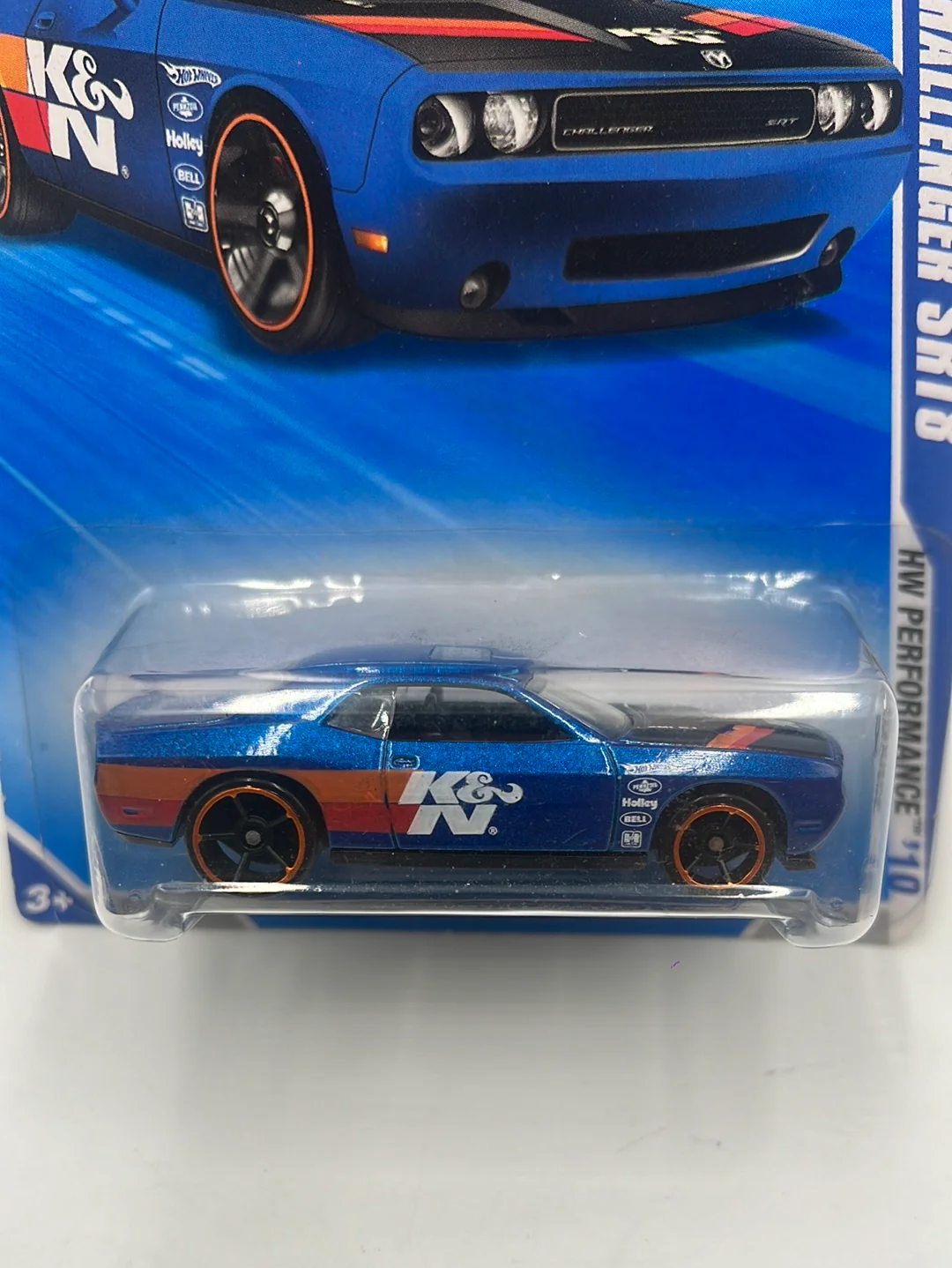 2010 Hot Wheels Performance Dodge Challenger SRT8 Blue 100/240 45F - Image 3