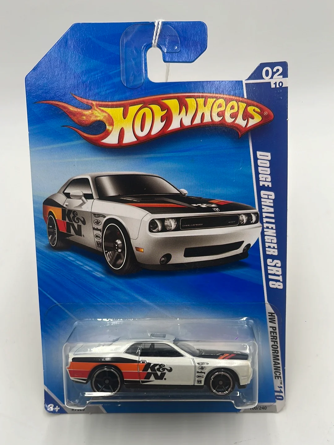 2010 Hot Wheels Performance Dodge Challenger SRT8 White 100/240 45D - Image 2