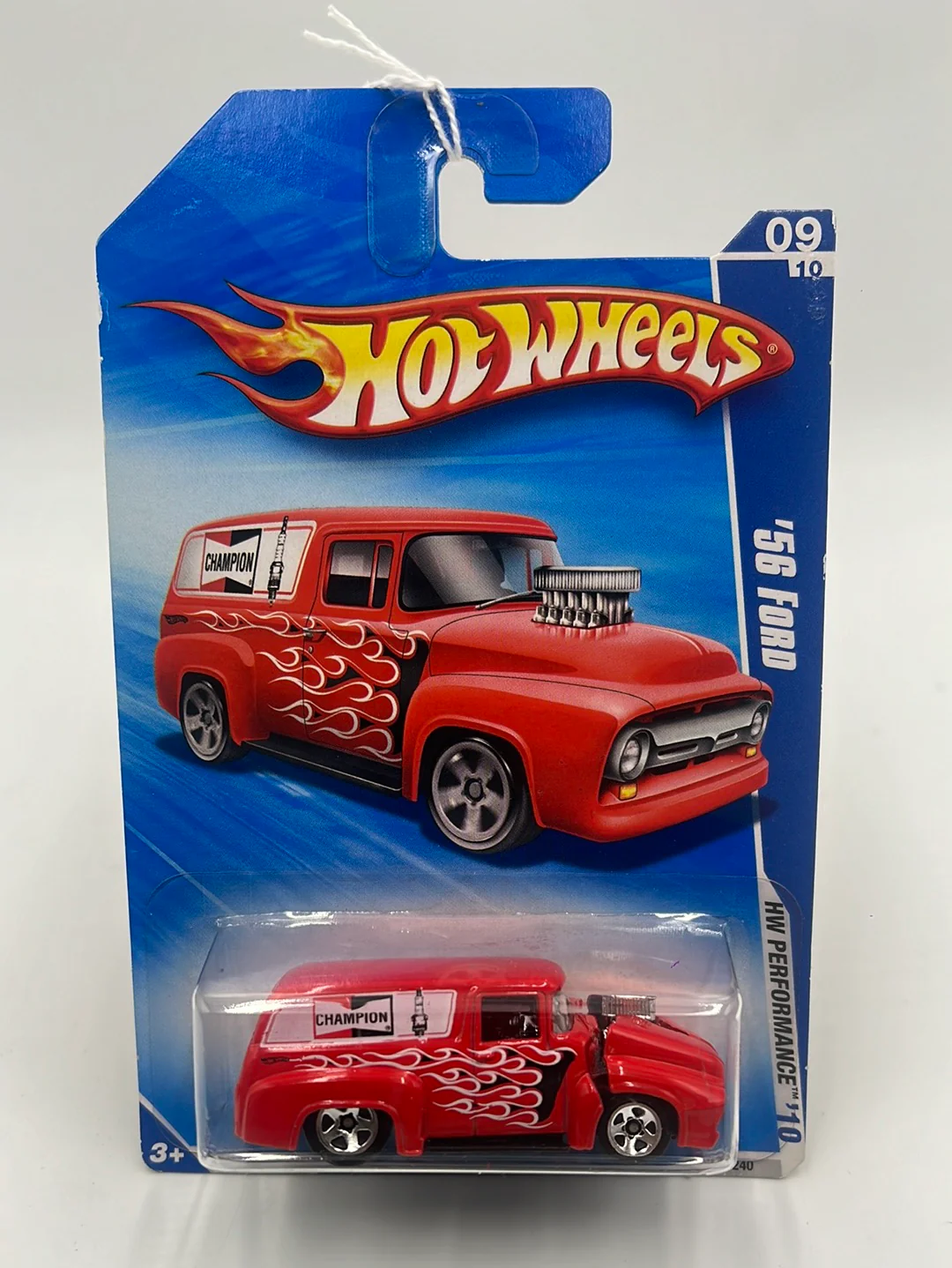 2010 Hot Wheels Performance ‘56 Ford Opening Hood Red 107/240 34B - Image 2