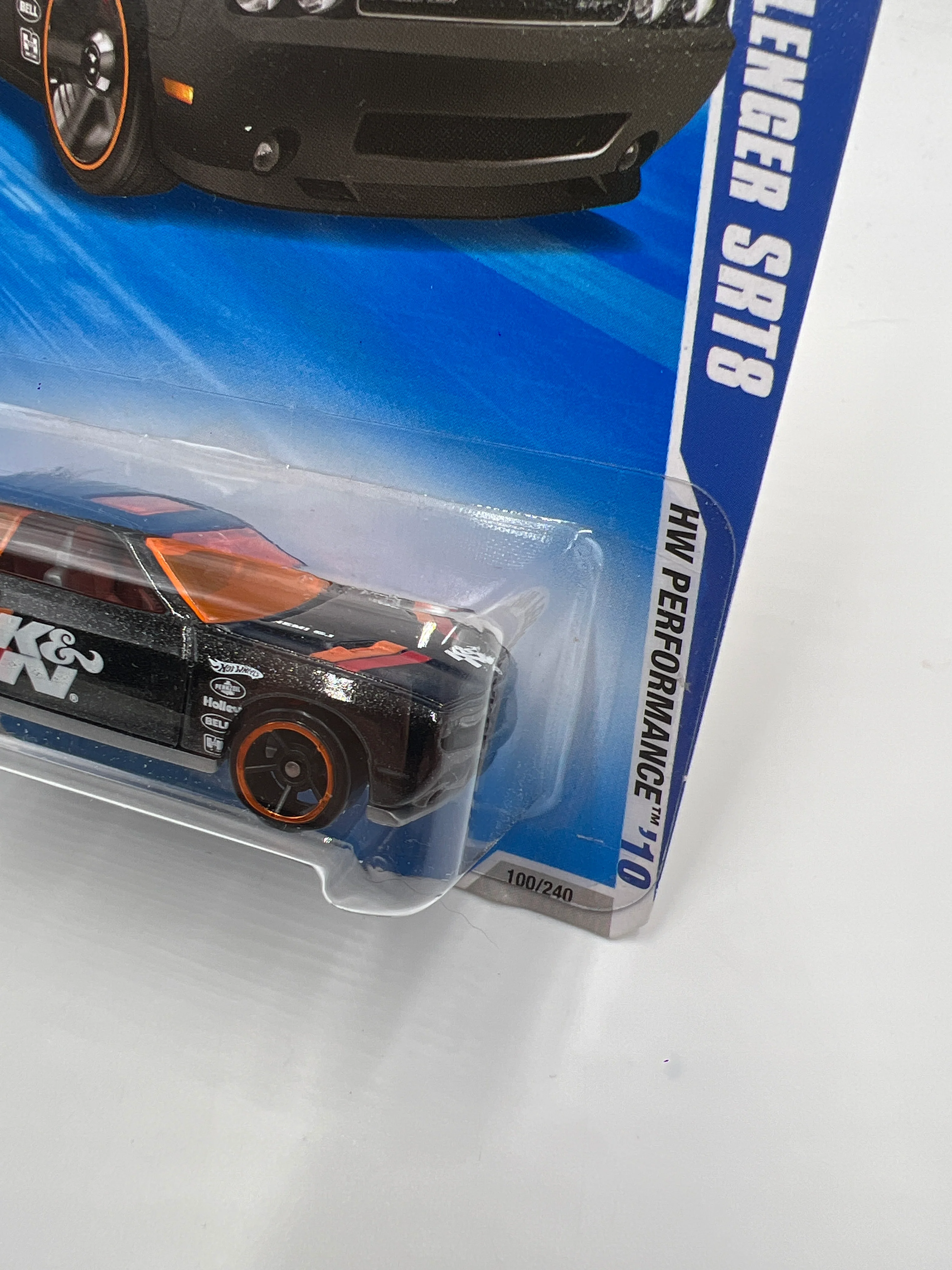 2010 Hot Wheels Performance #100 Dodge Challenger SRT8 Black K&N 40C - Image 4