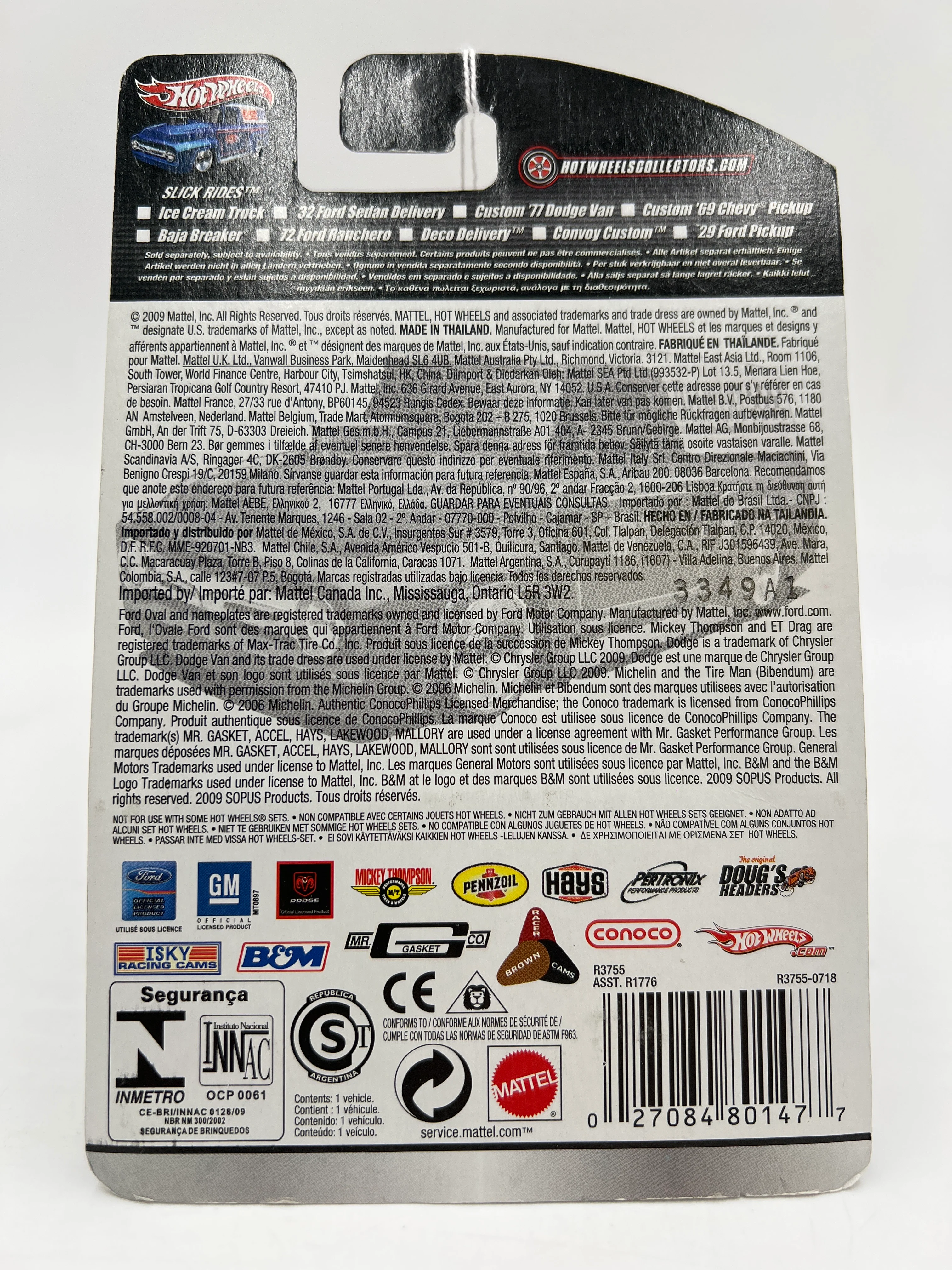 Hot Wheels Slick Rides #22 32 Ford Sedan Delivery B&M Silver 241H - Image 7