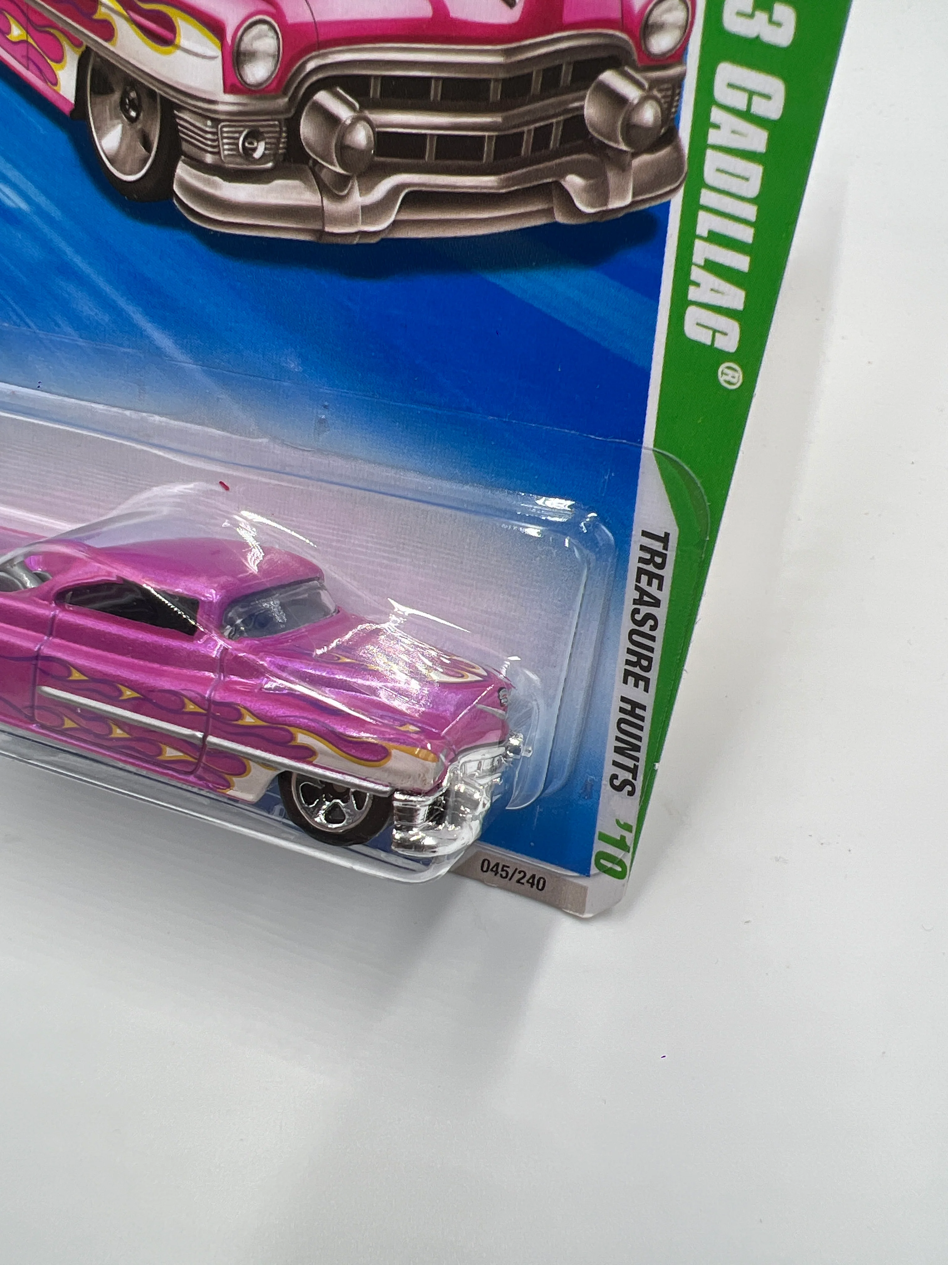 2010 Hot Wheels Treasure Hunts #45 Custom 53 Cadillac Pink - Image 4