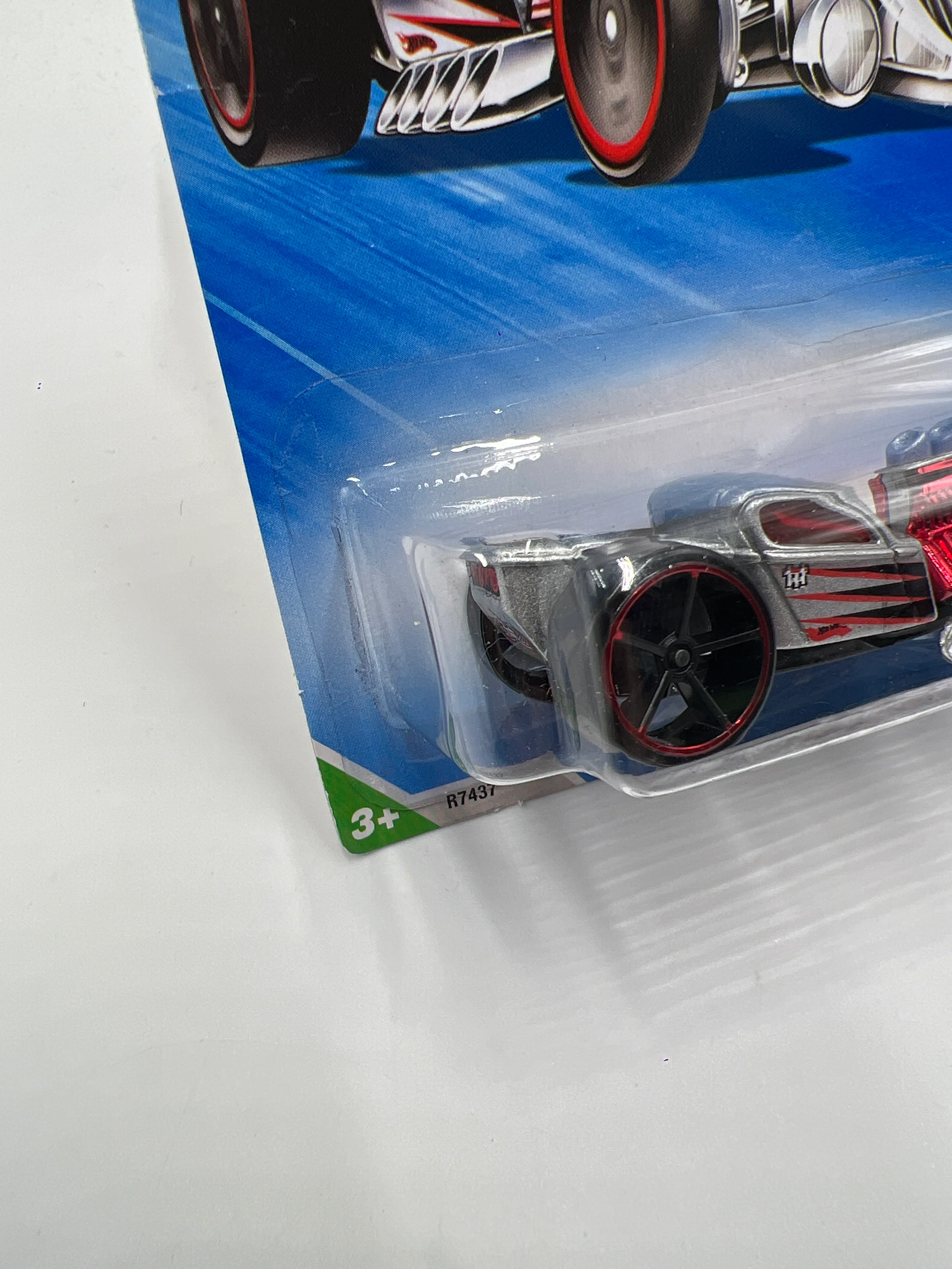 2010 Hot Wheels Treasure Hunts #48 Ratbomb Silver/Red - Image 5