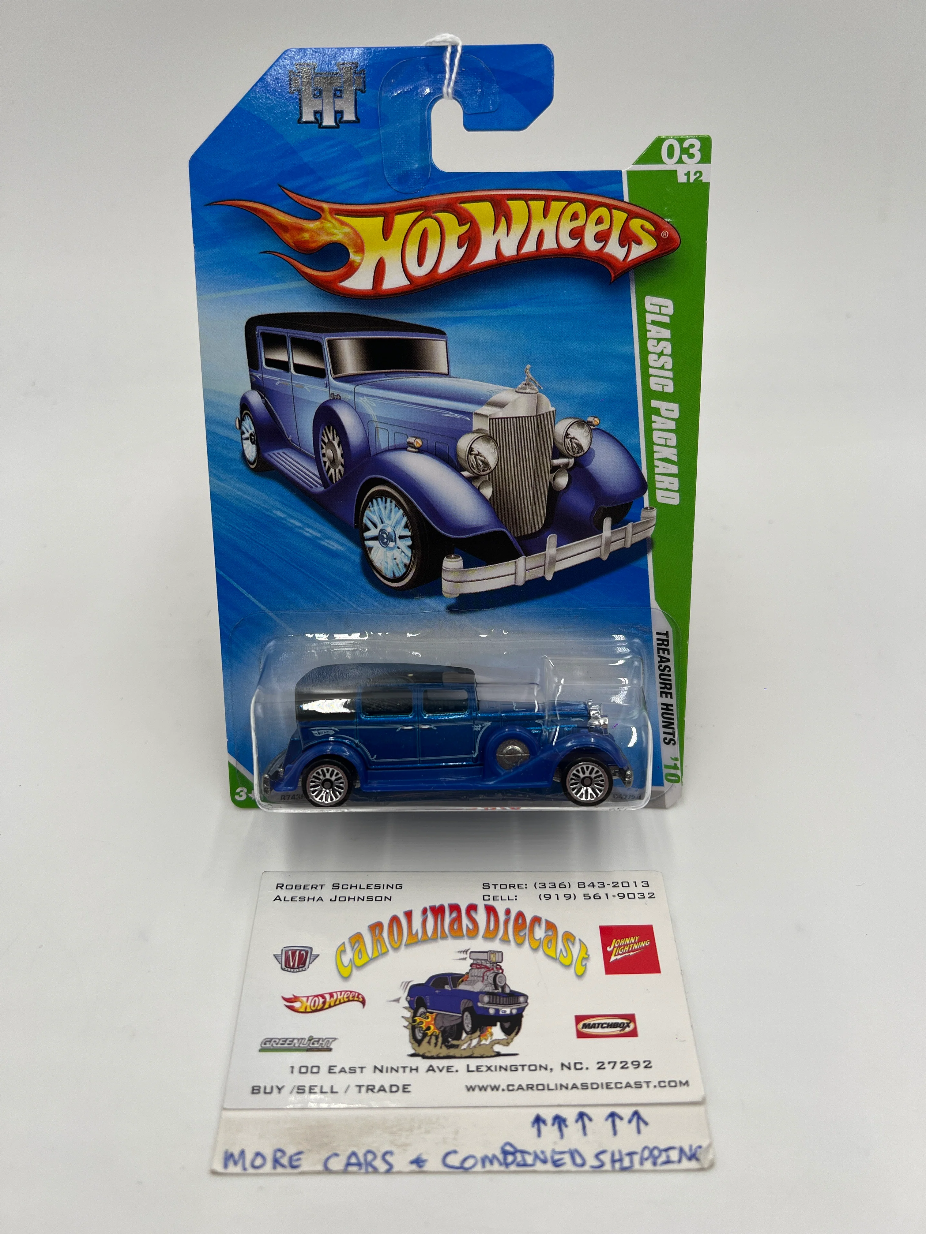 2010 Hot Wheels Treasure Hunts #47 Classic Packard Blue