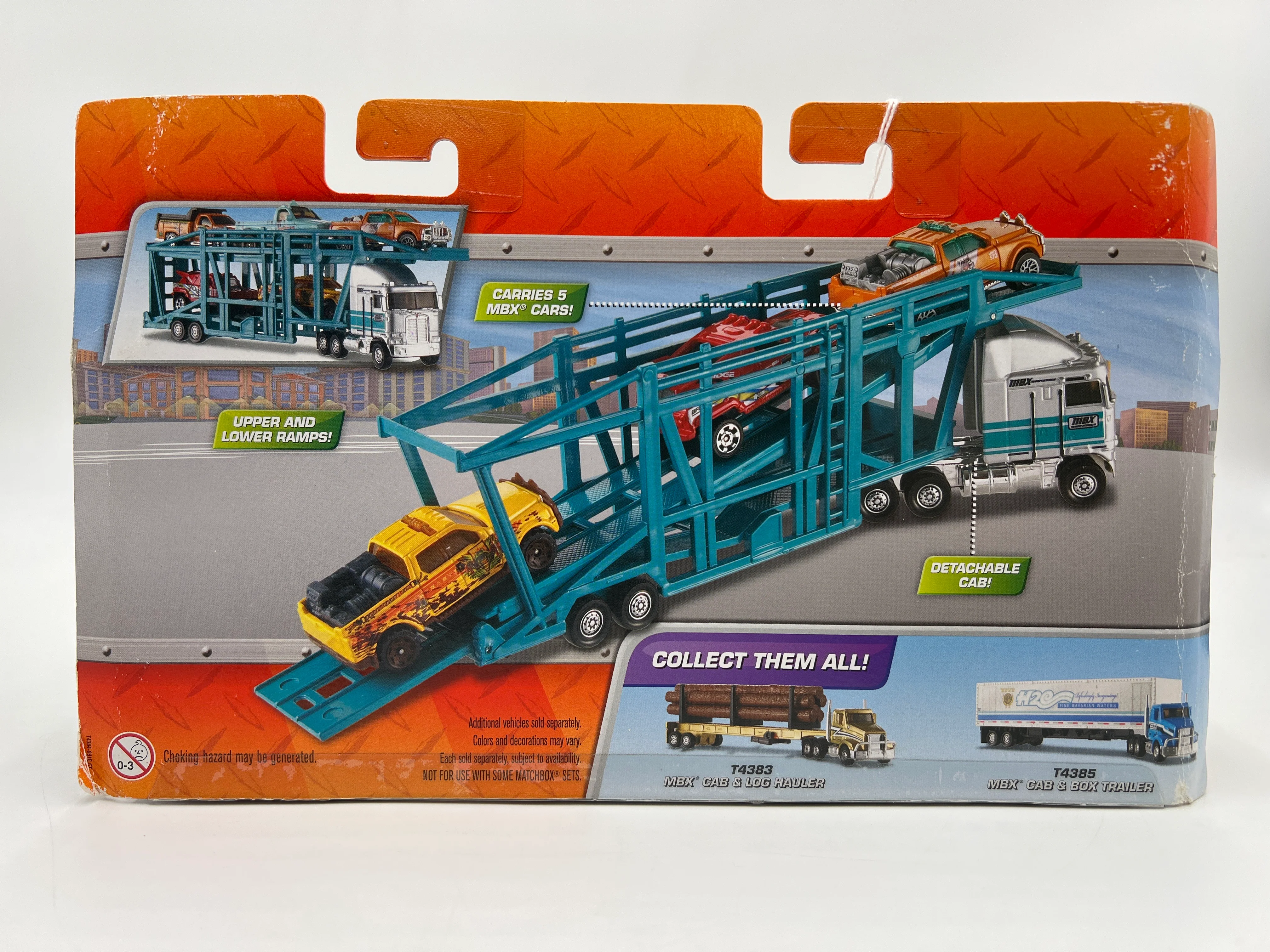 Matchbox Rare Kenworth K100E & Car Transporter W/Detachable Cab VHTF Card Not Perfect - Image 10