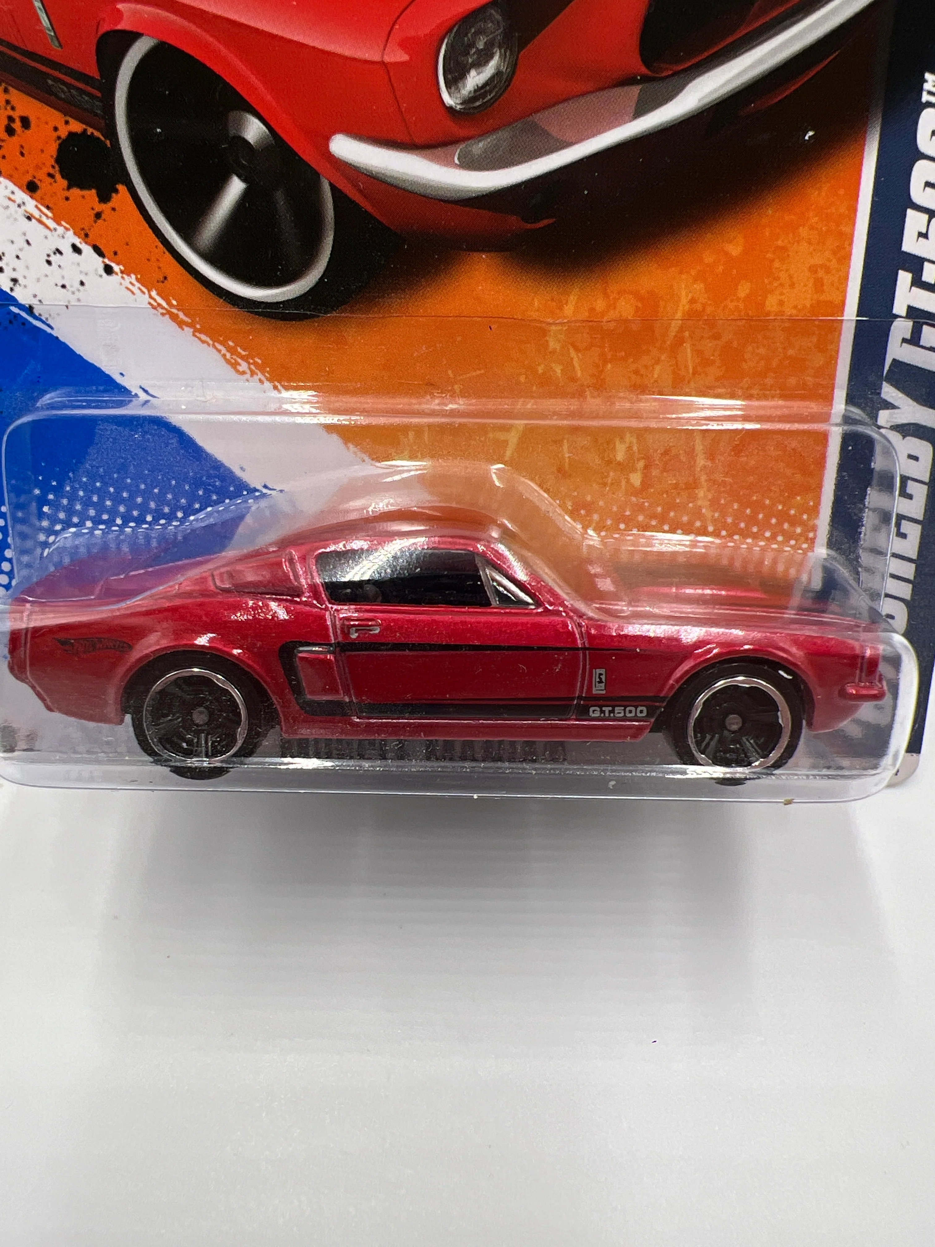 2011 Hot Wheels Muscle Mania #101 67 Shelby GT-500 Red 31D - Image 3