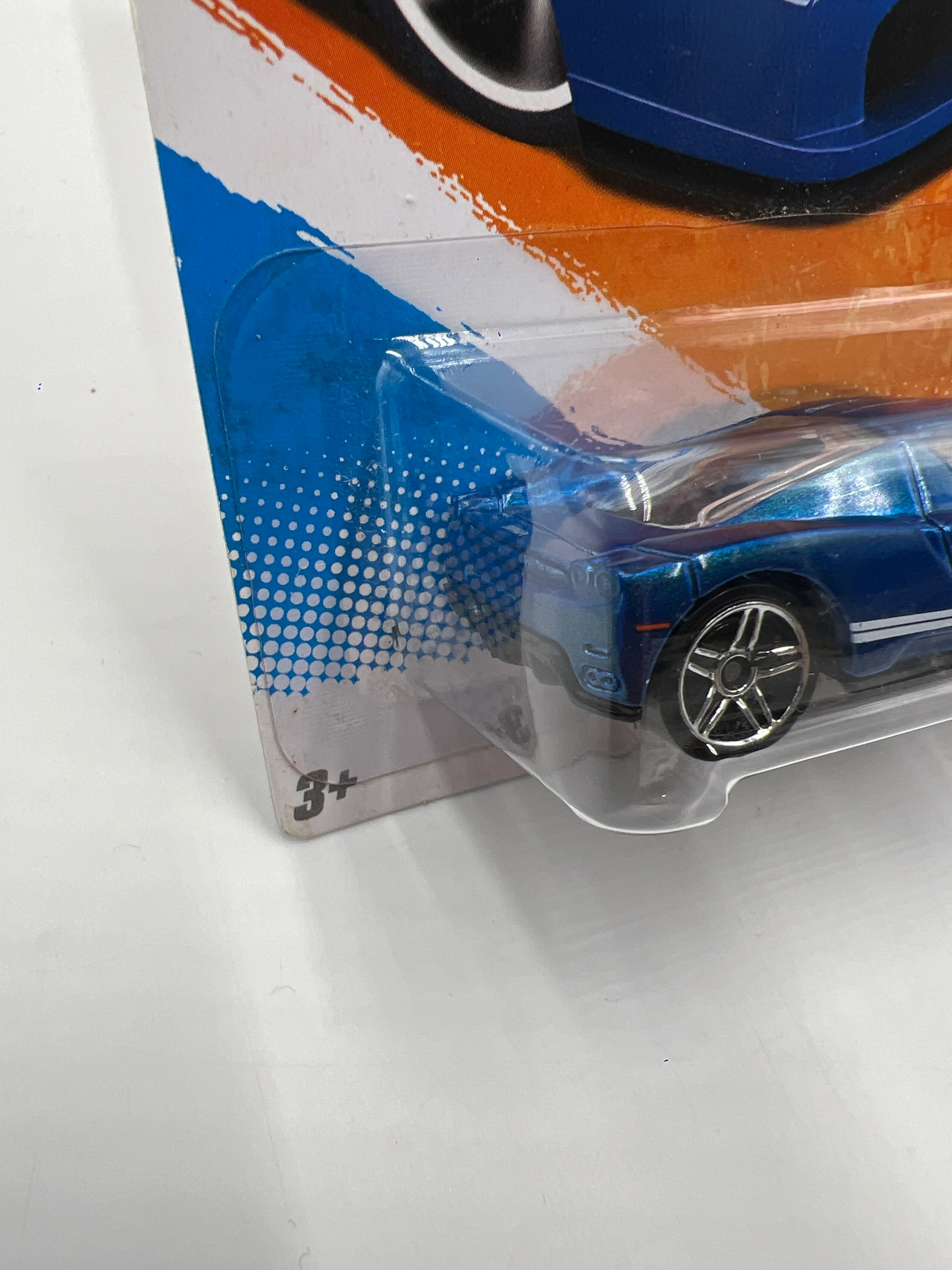 2011 Hot Wheels Nightburnerz #116 Enzo Ferrari Walmart Exclusive Blue W/Protector - Image 5