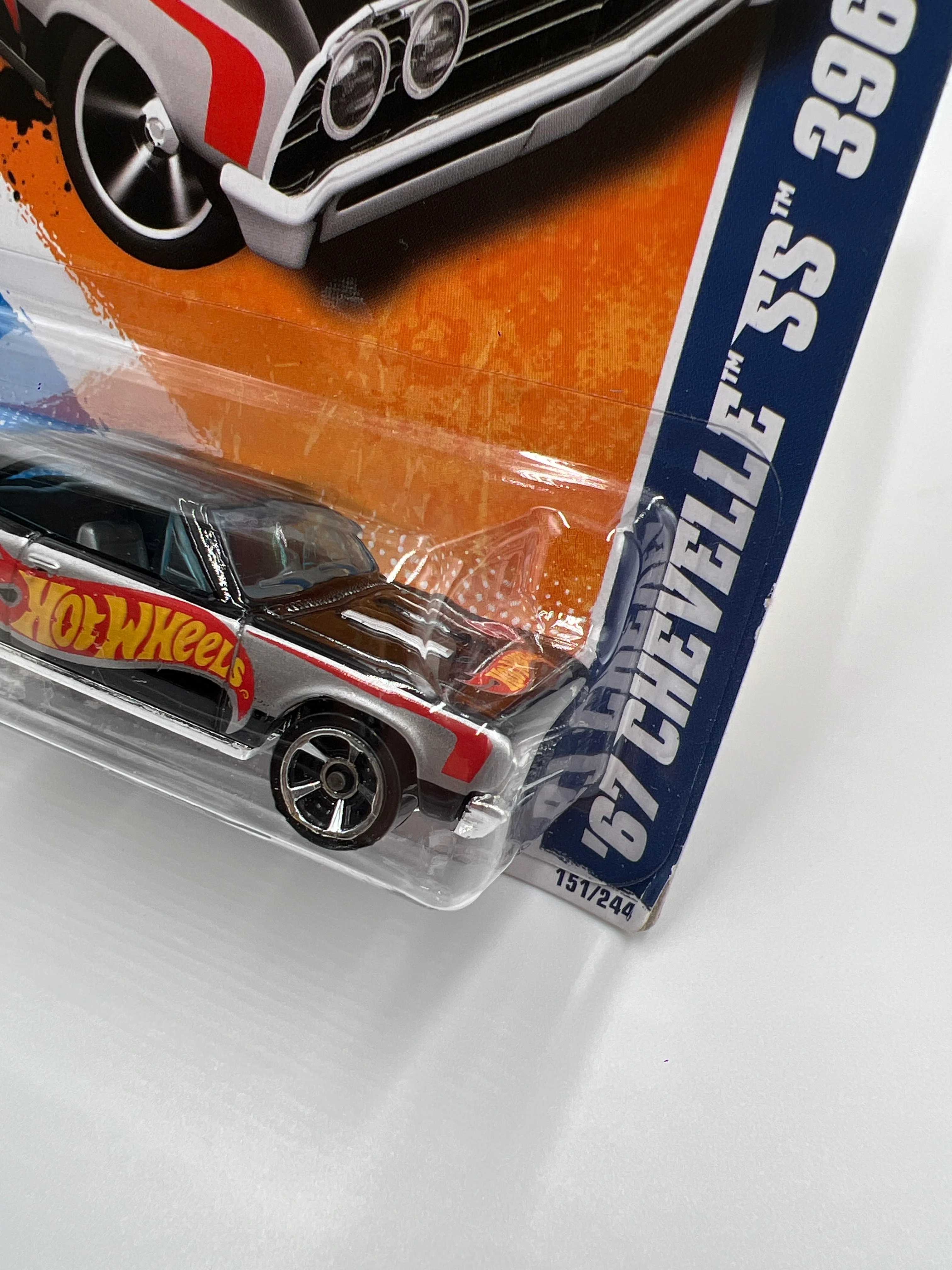 2011 Hot Wheels Racing #151 67 Chevelle SS 396 Black 17D - Image 4