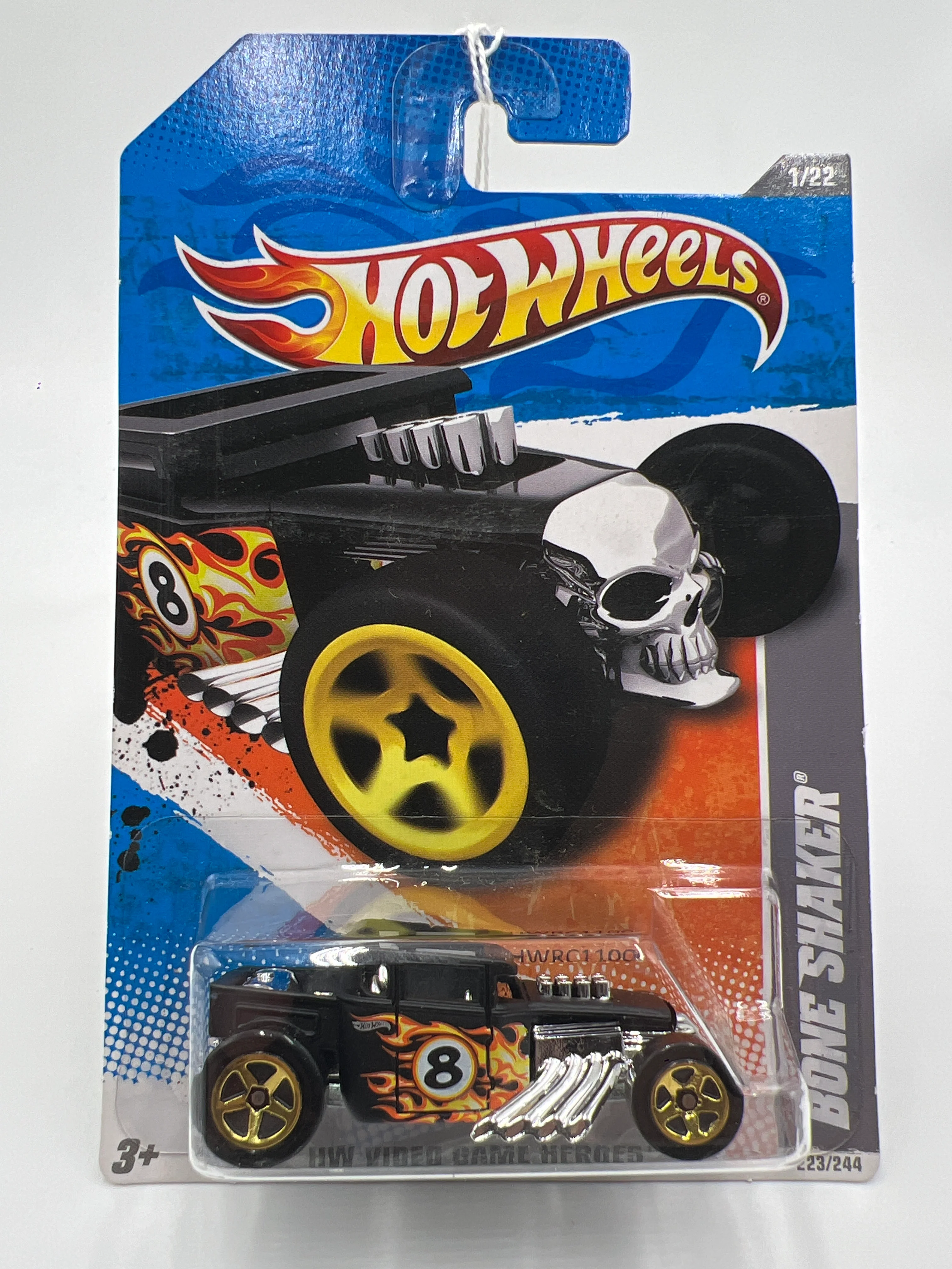 2011 Hot Wheels Video Game Heroes #223 Bone Shaker Black 56E - Image 2