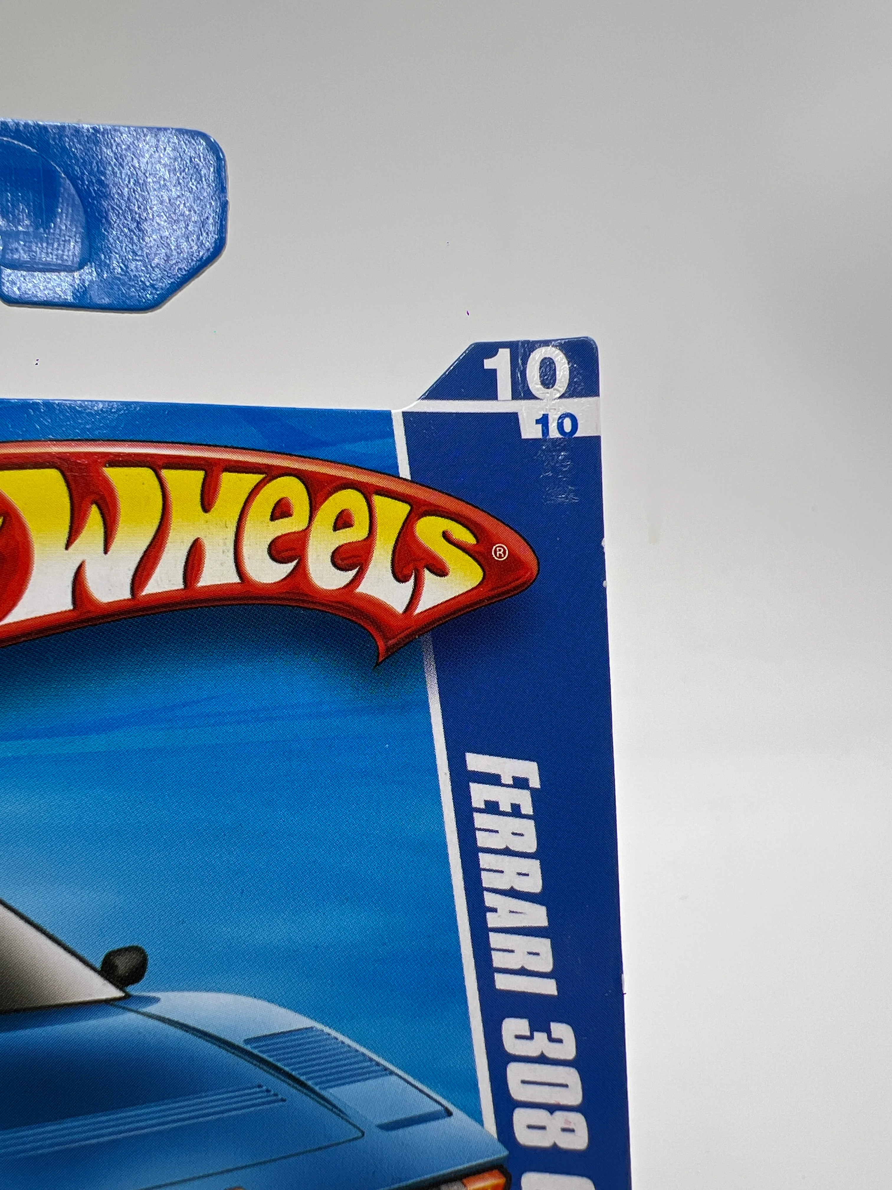 2010 Hot Wheels All Stars #128 Ferrari 308 GTS Blue W/Protector - Image 4