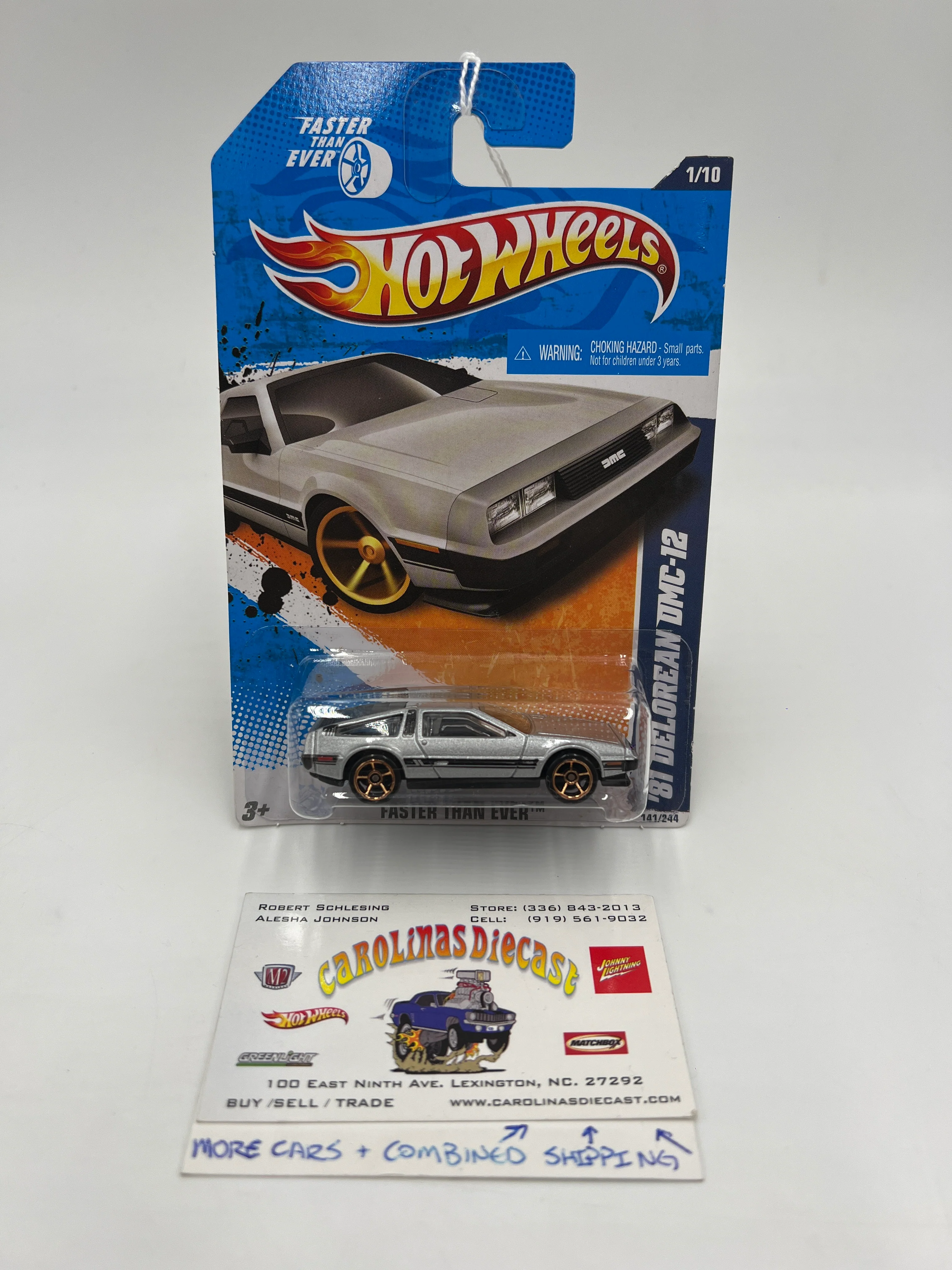 2011 Hot Wheels Faster Than Ever #141 81 Delorean DMC-12 Silver