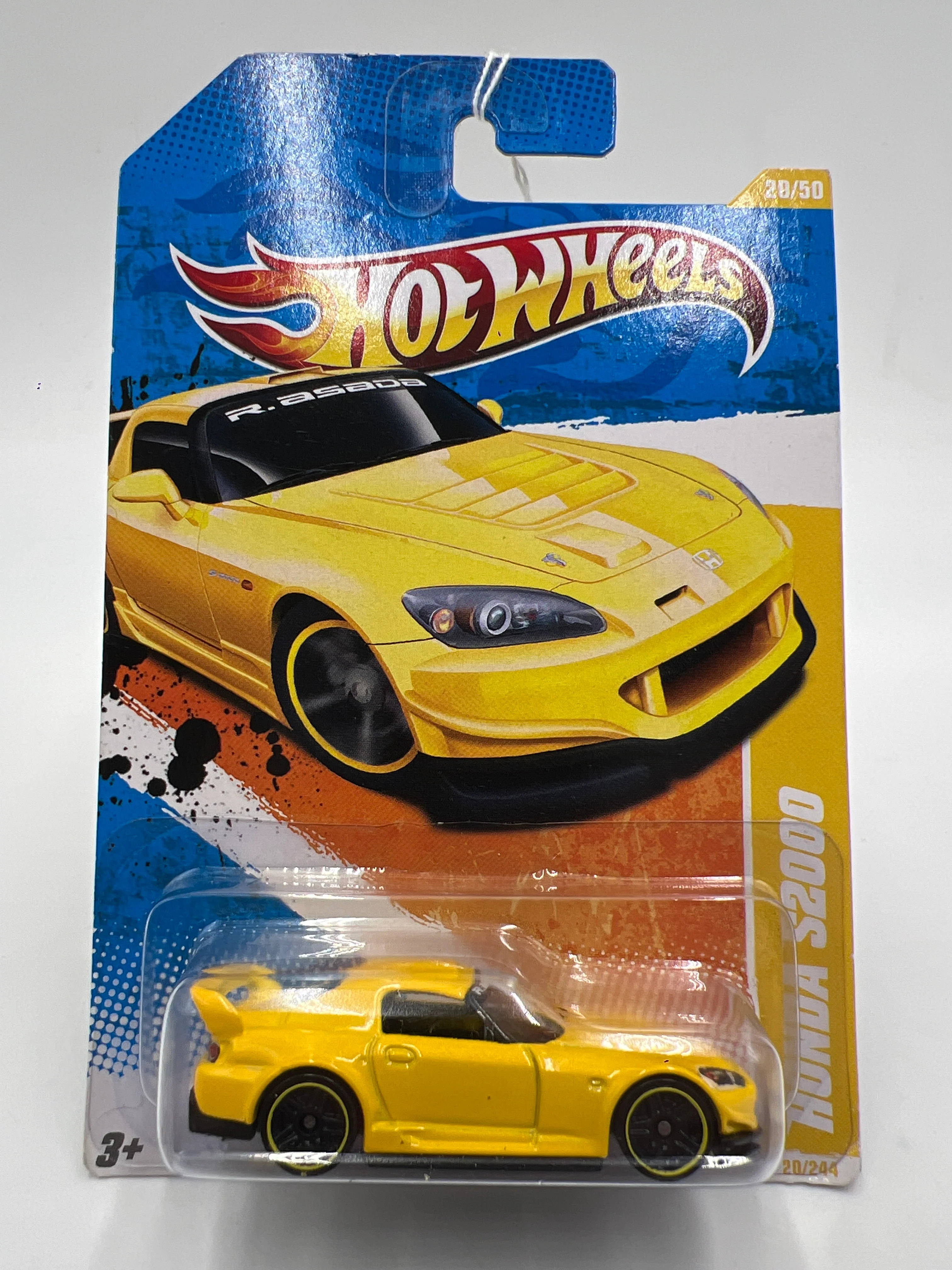 2011 Hot Wheels New Models #20 Honda S2000 Yellow 79A - Image 2