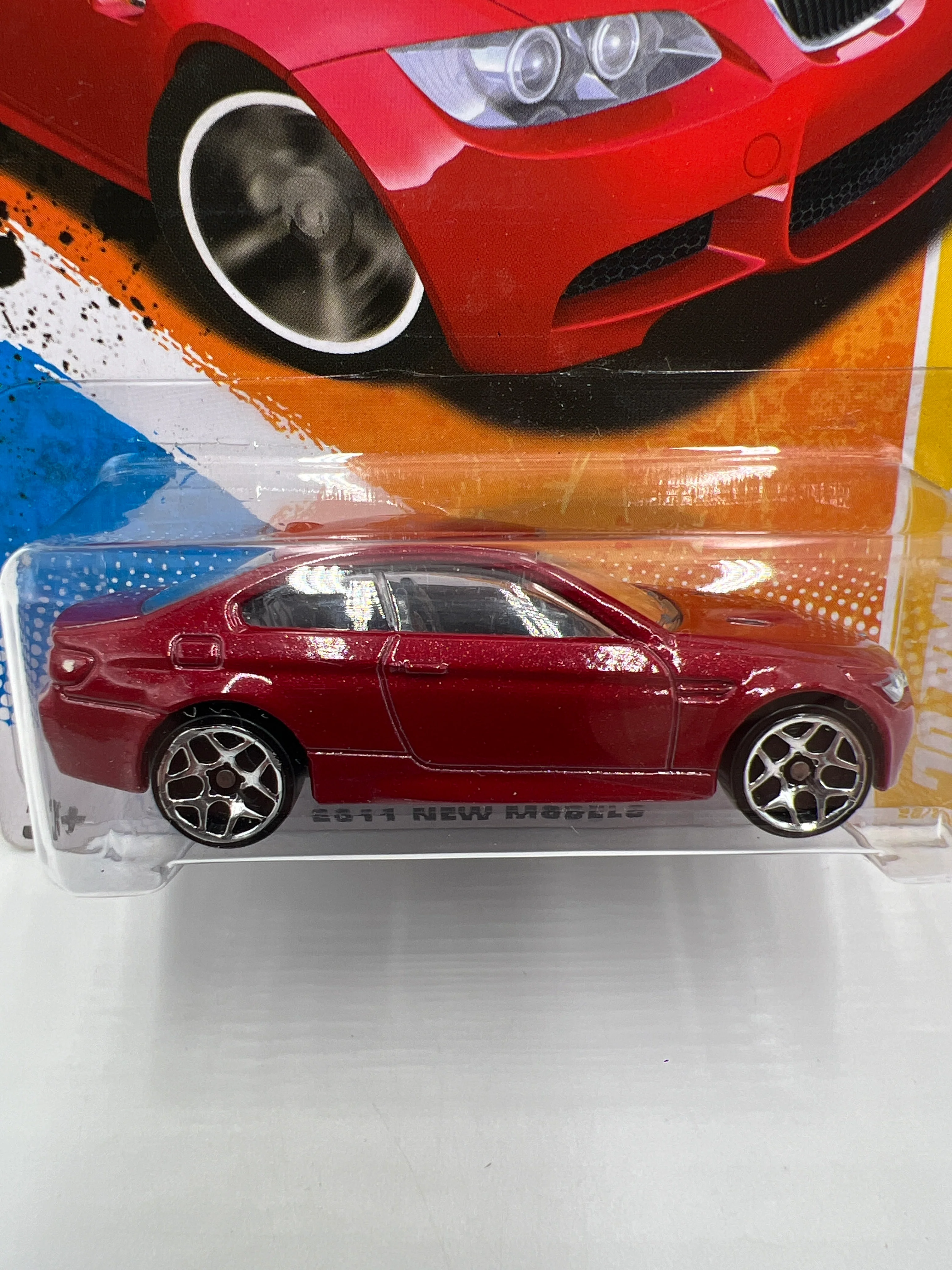 2011 Hot Wheels New Models #26 10 BMW M3 Red SR - Image 3