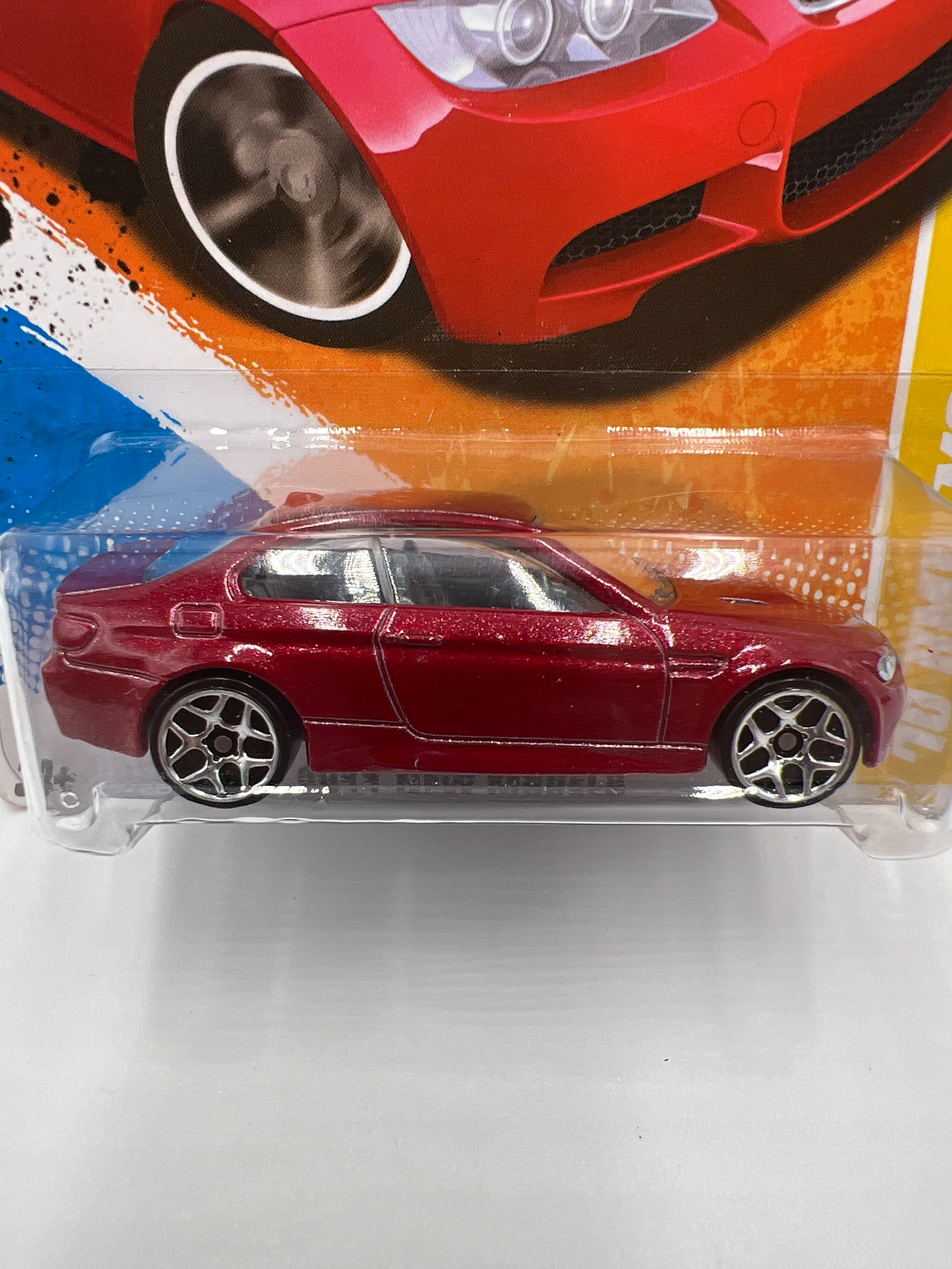 2011 Hot Wheels New Models #26 10 BMW M3 Red Green Lantern Card SR - Image 3