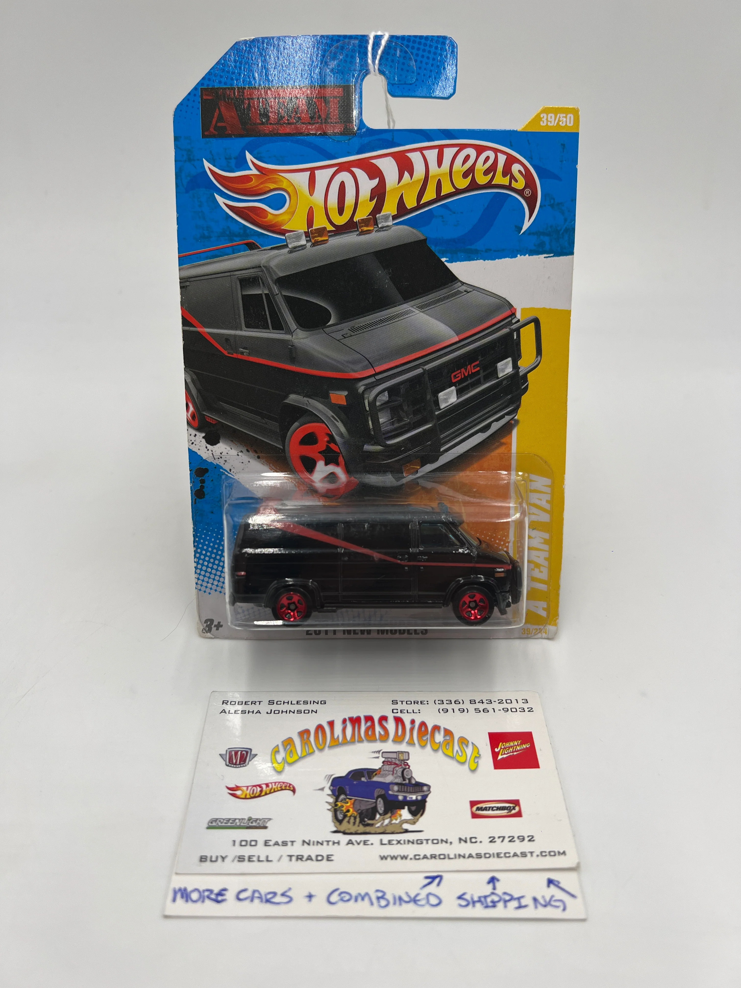 2011 Hot Wheels New Models #39 A Team Van Black W/Protector