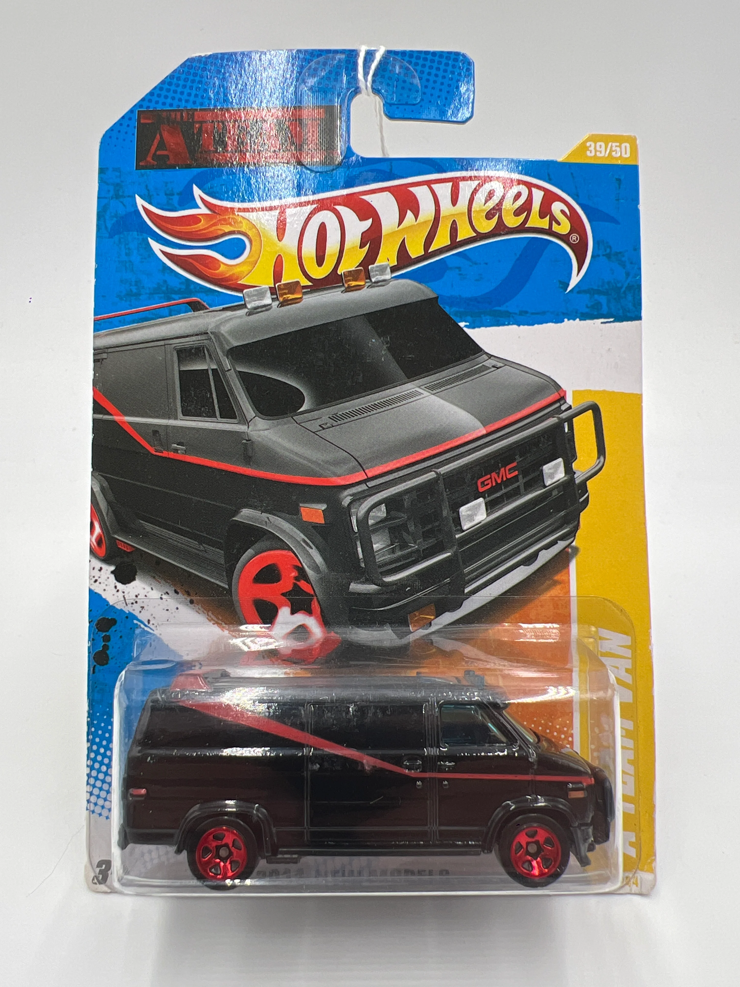 2011 Hot Wheels New Models #39 A Team Van Black W/Protector - Image 2