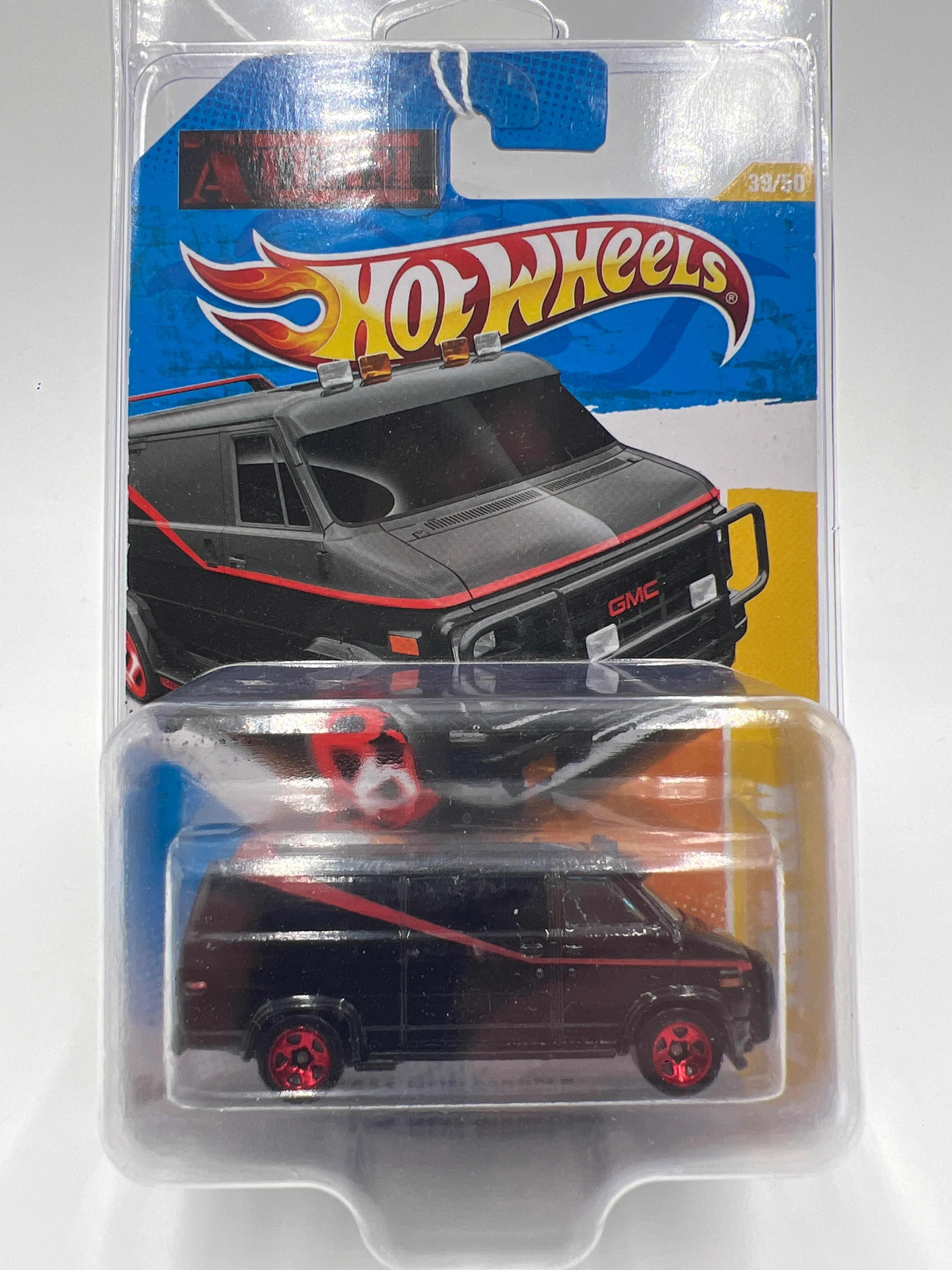 2011 Hot Wheels New Models #39 A Team Van Black W/Protector - Image 8