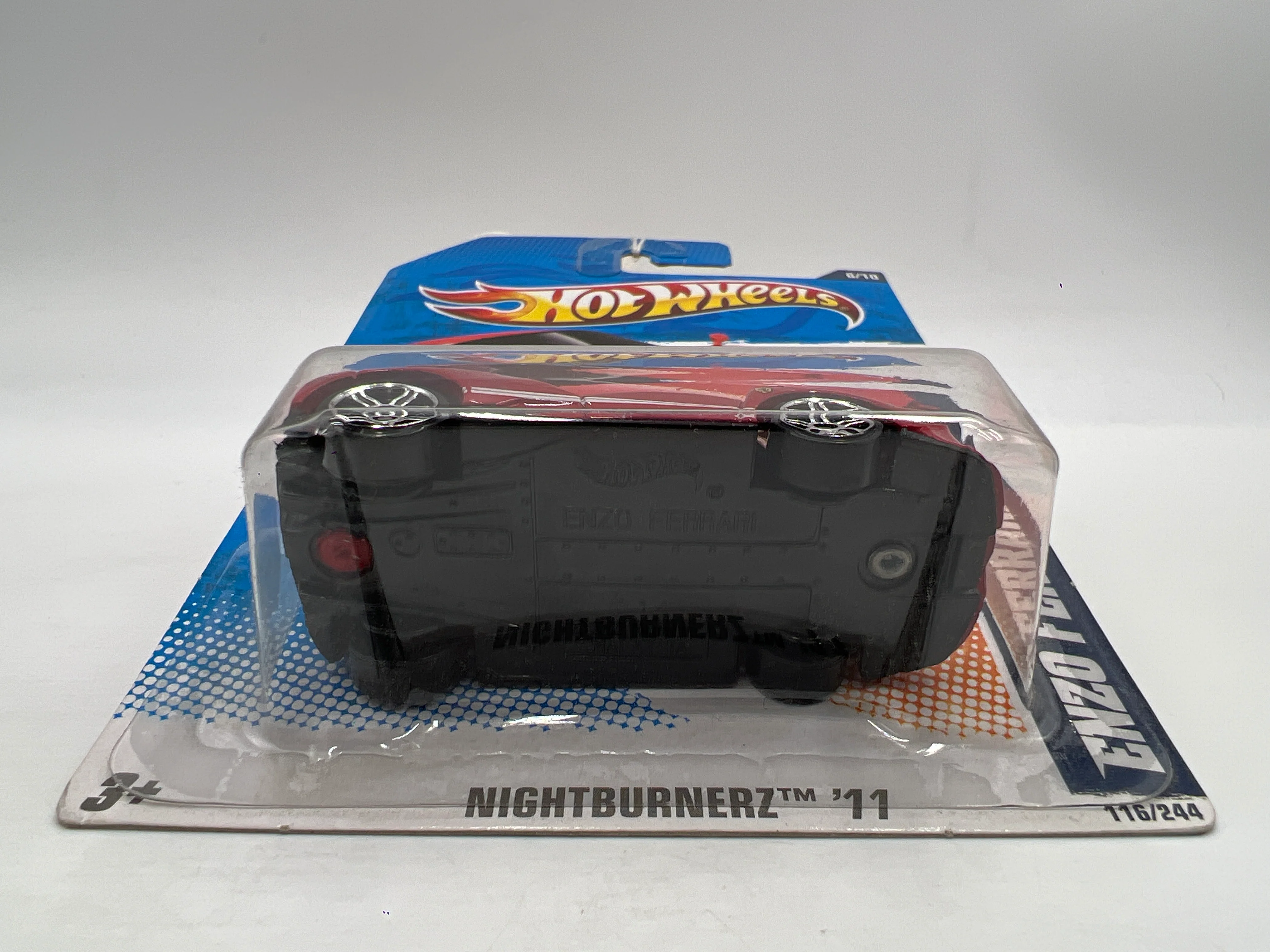 2011 Hot Wheels Nightburnerz #116 Enzo Ferrari Red - Image 5