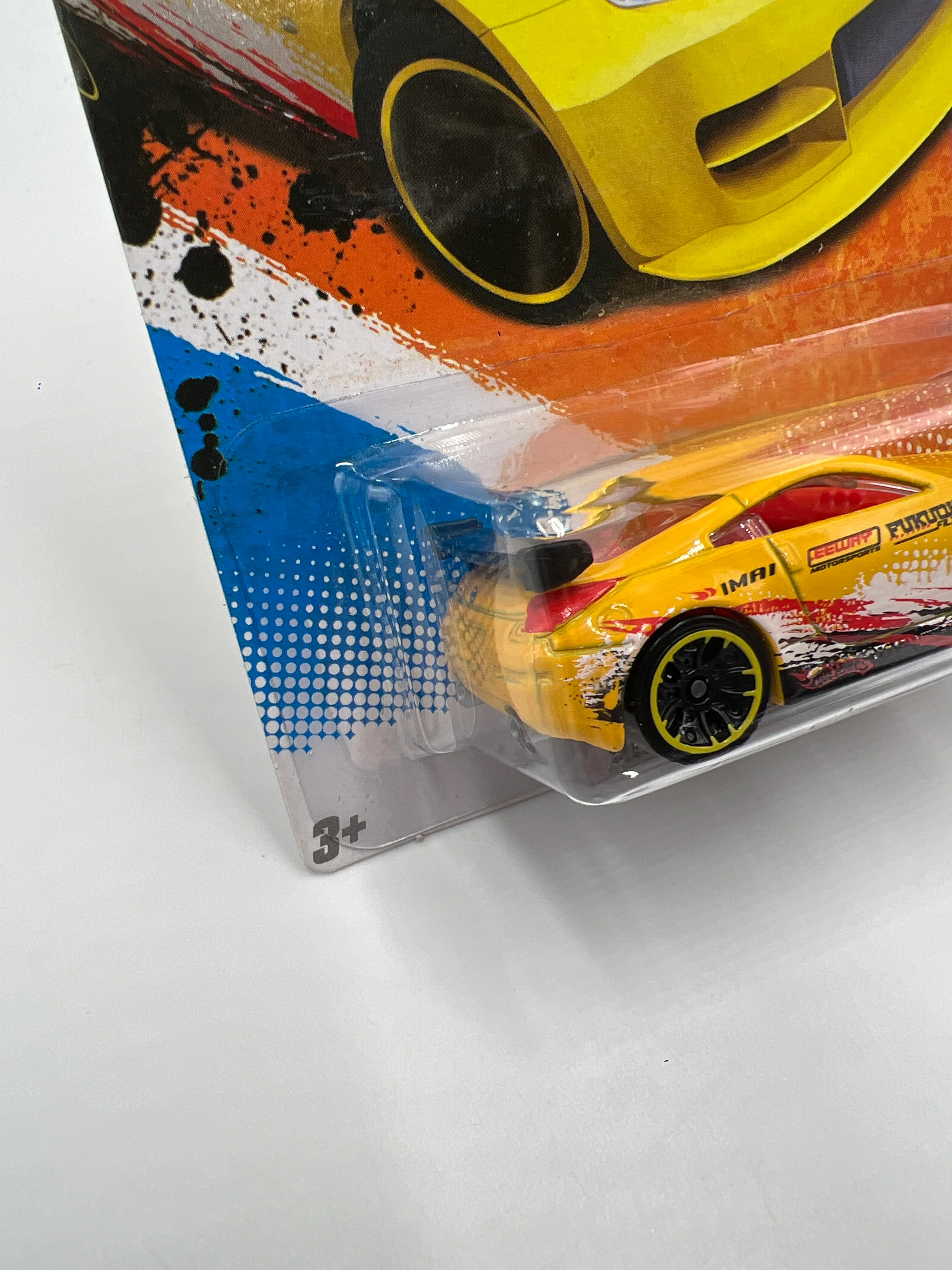 2011 Hot Wheels Nightburnerz #112 Nissan 350Z Yellow Bad J Hook 82H - Image 5