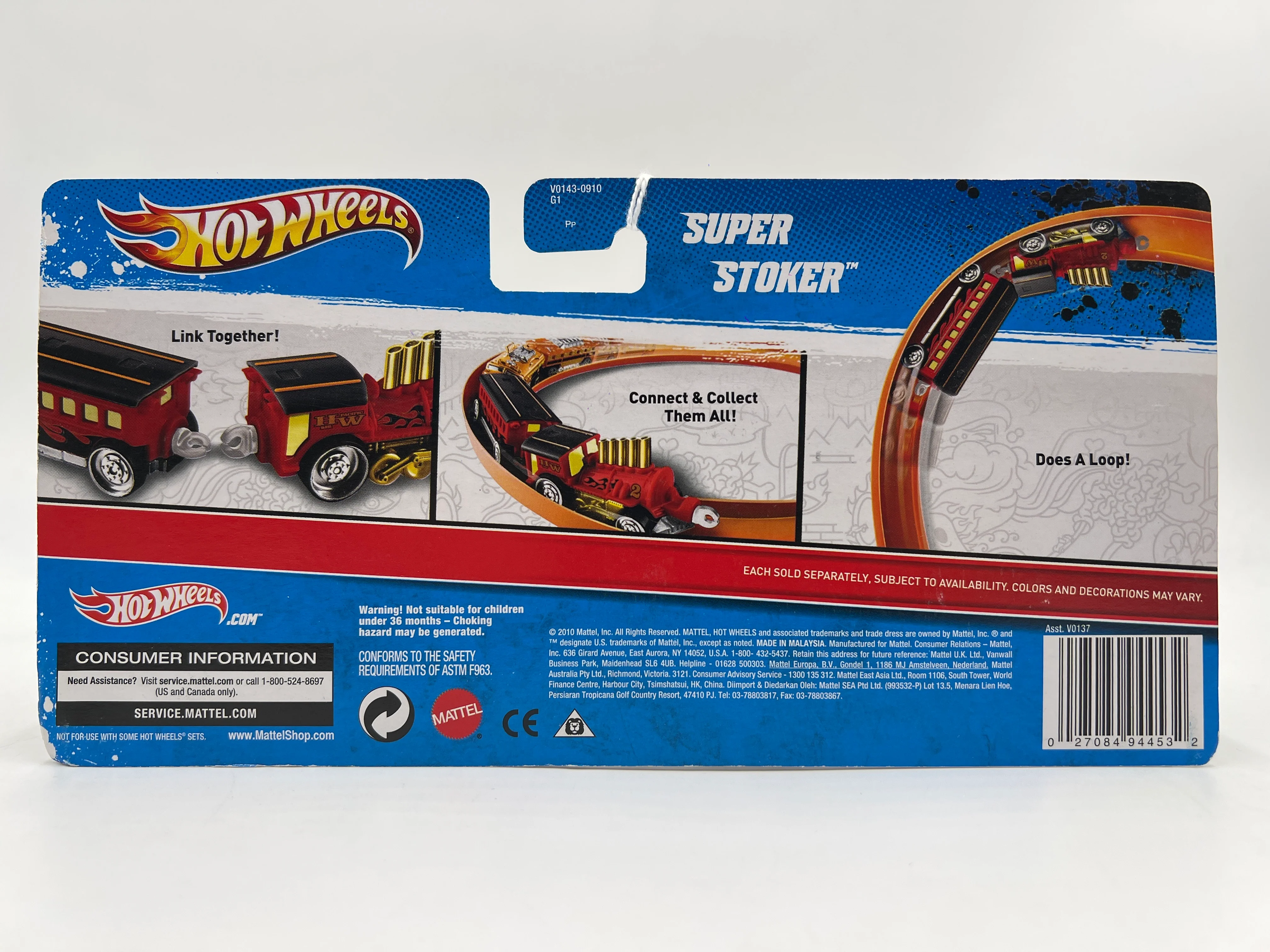 2011 Hot Wheels Rapid Transit Trains Super Stoker Green 116A - Image 6