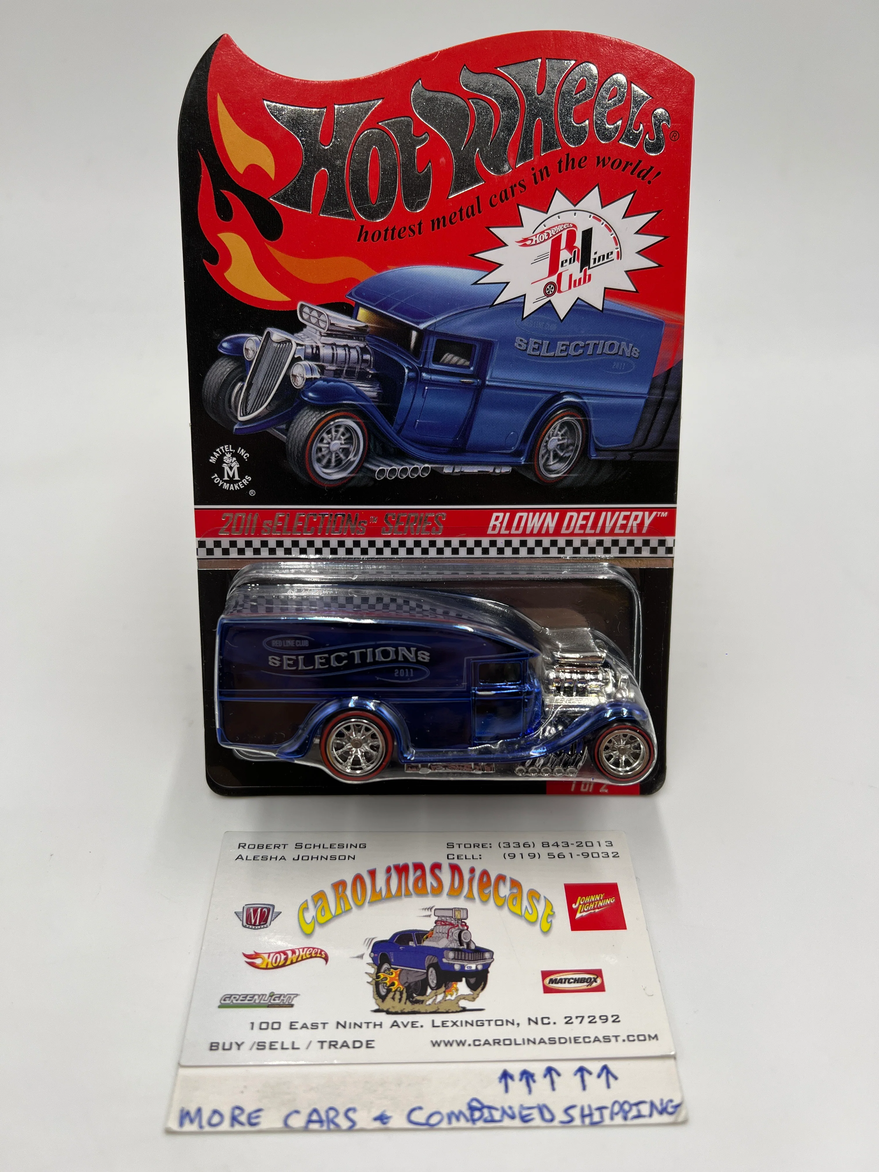 2011 Hot Wheels RLC sELECTIONs Blown Delivery Blue W/Protector 5249/9408