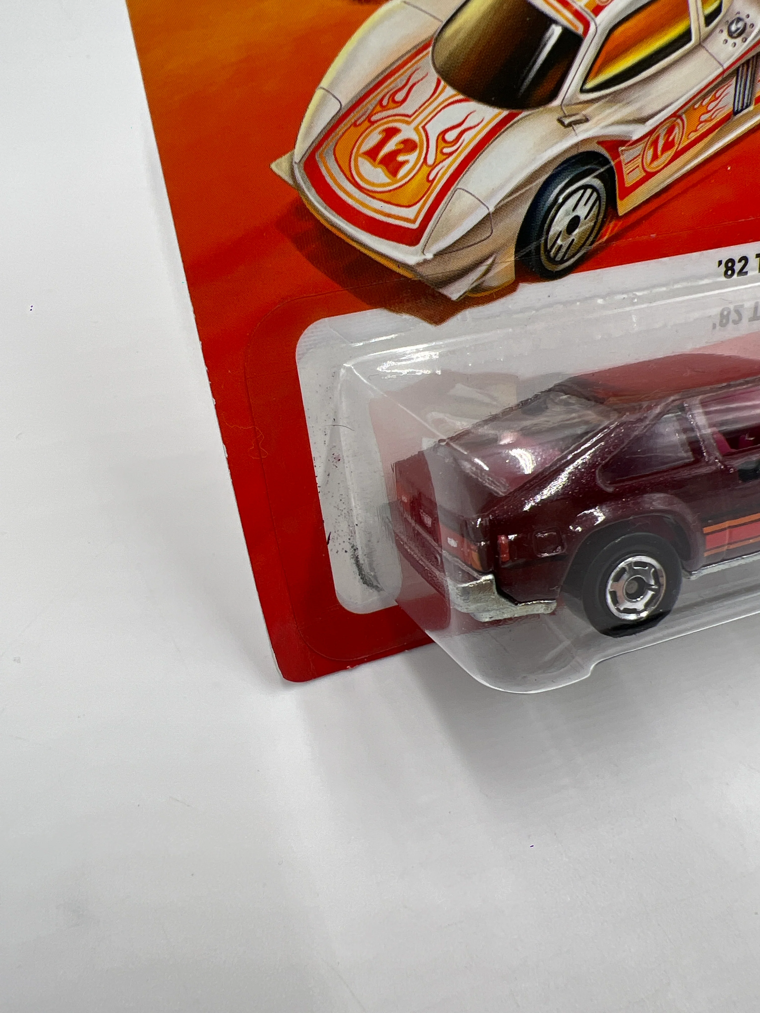 2011 Hot Wheels The Hot Ones 82 Toyota Supra Burgundy VHTF W/Protector - Image 4