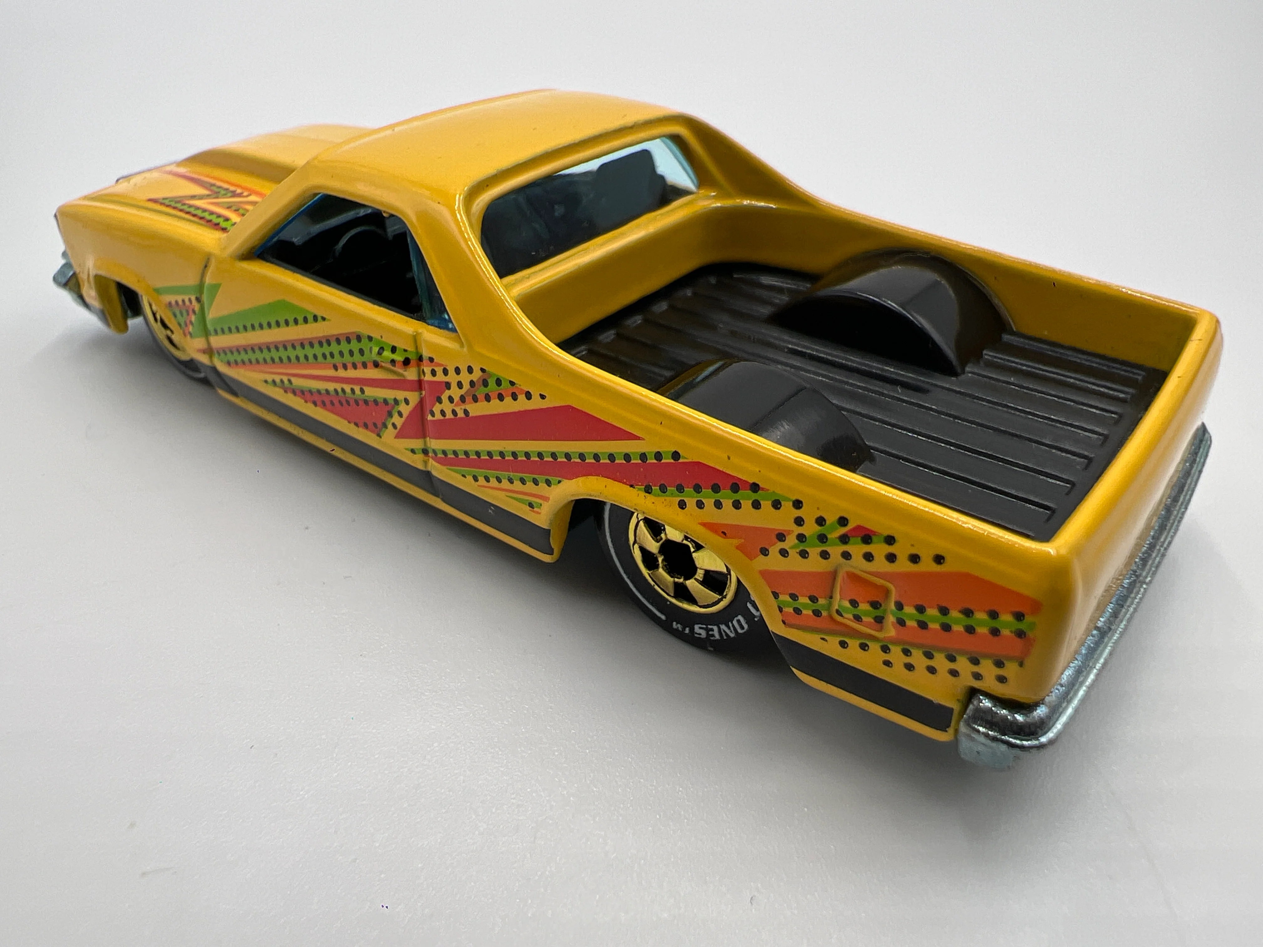 2011 Hot Wheels The Hot Ones CHASE 80 El Camino Yellow Loose - Image 3