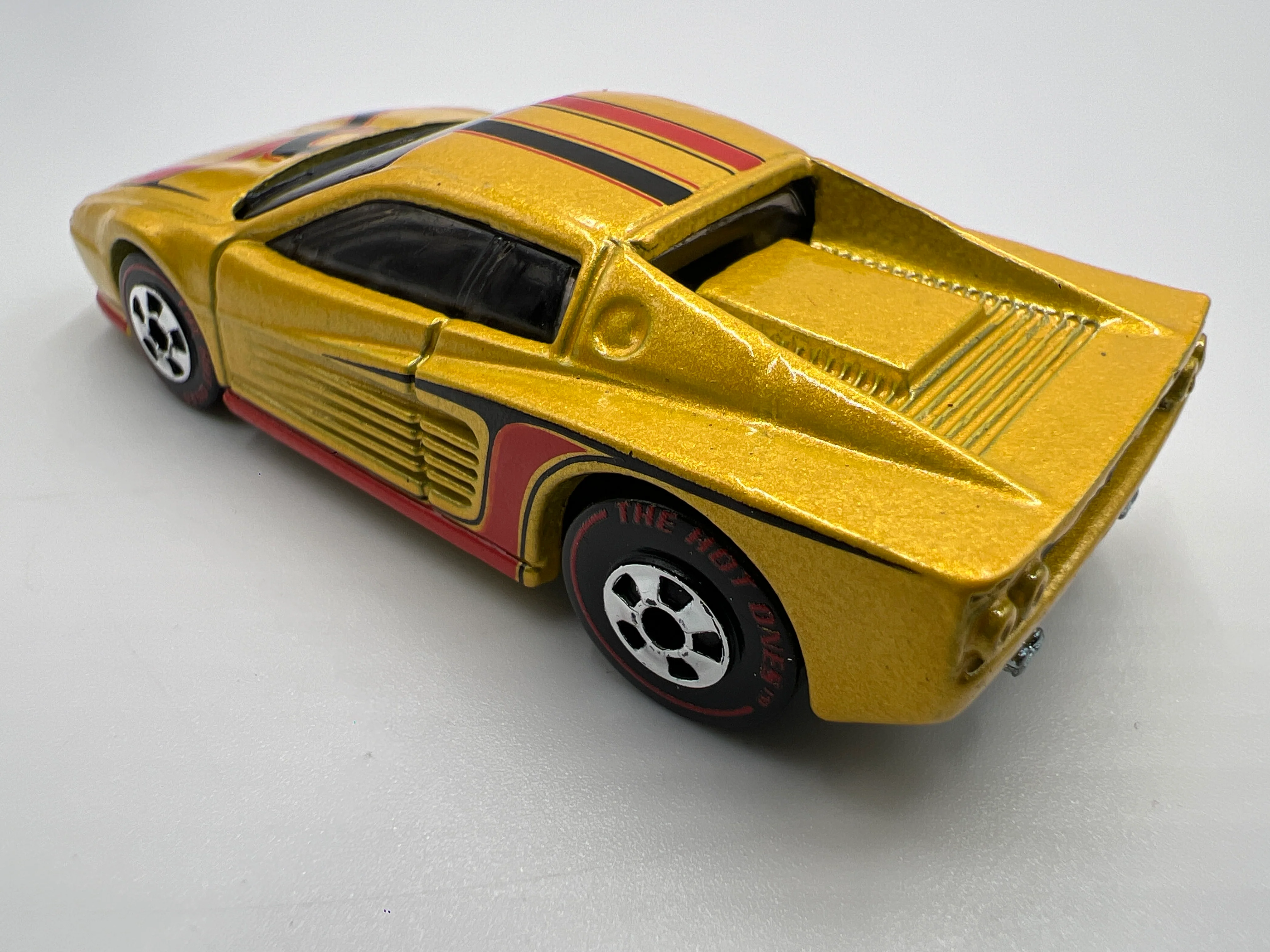 2011 Hot Wheels The Hot Ones CHASE Ferrari 512M Yellow Loose - Image 3