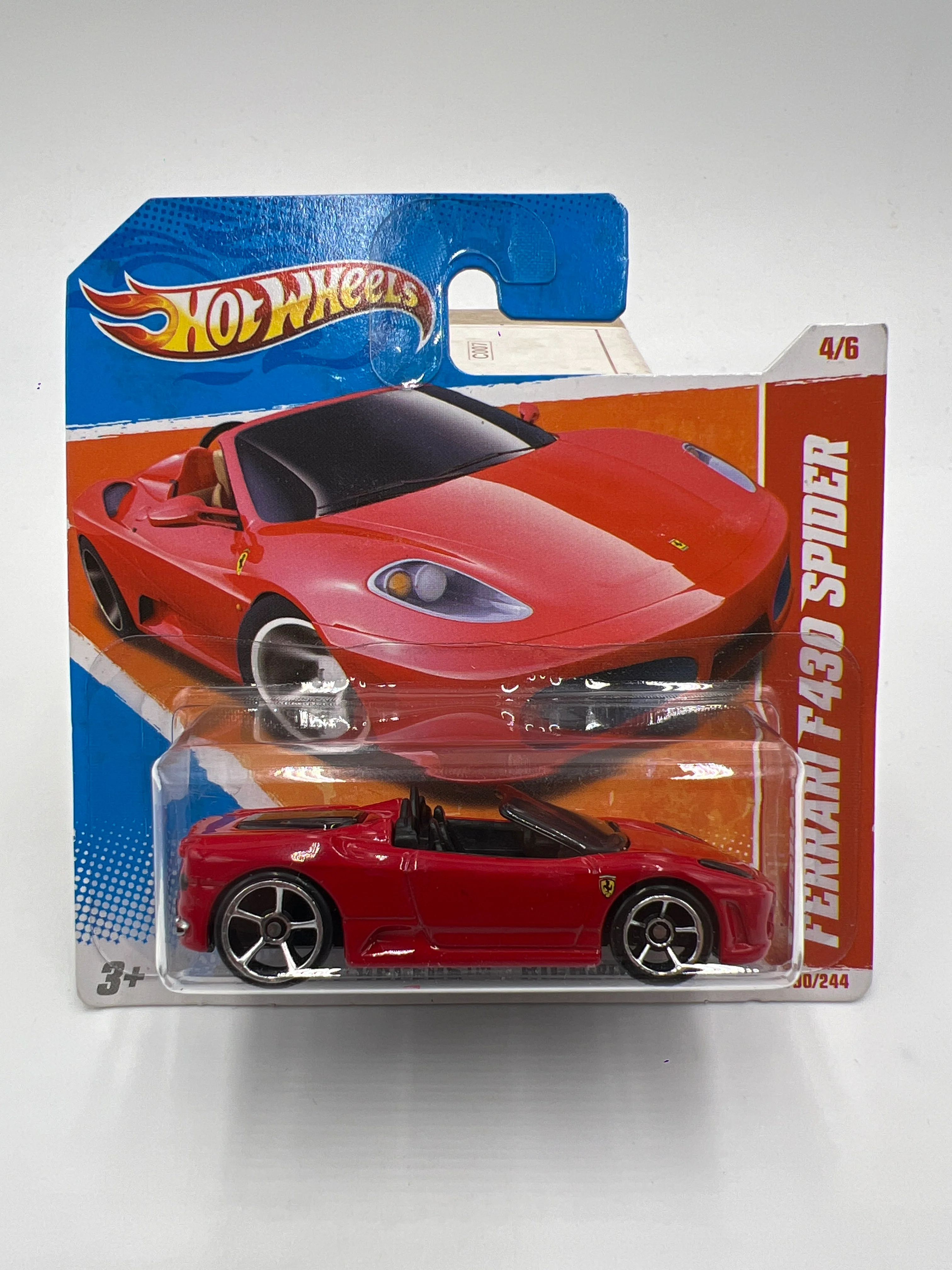 2011 Hot Wheels Thrill Racers Highway #190 Ferrari F430 Spider Red Short Card W/Protector SR - Image 2