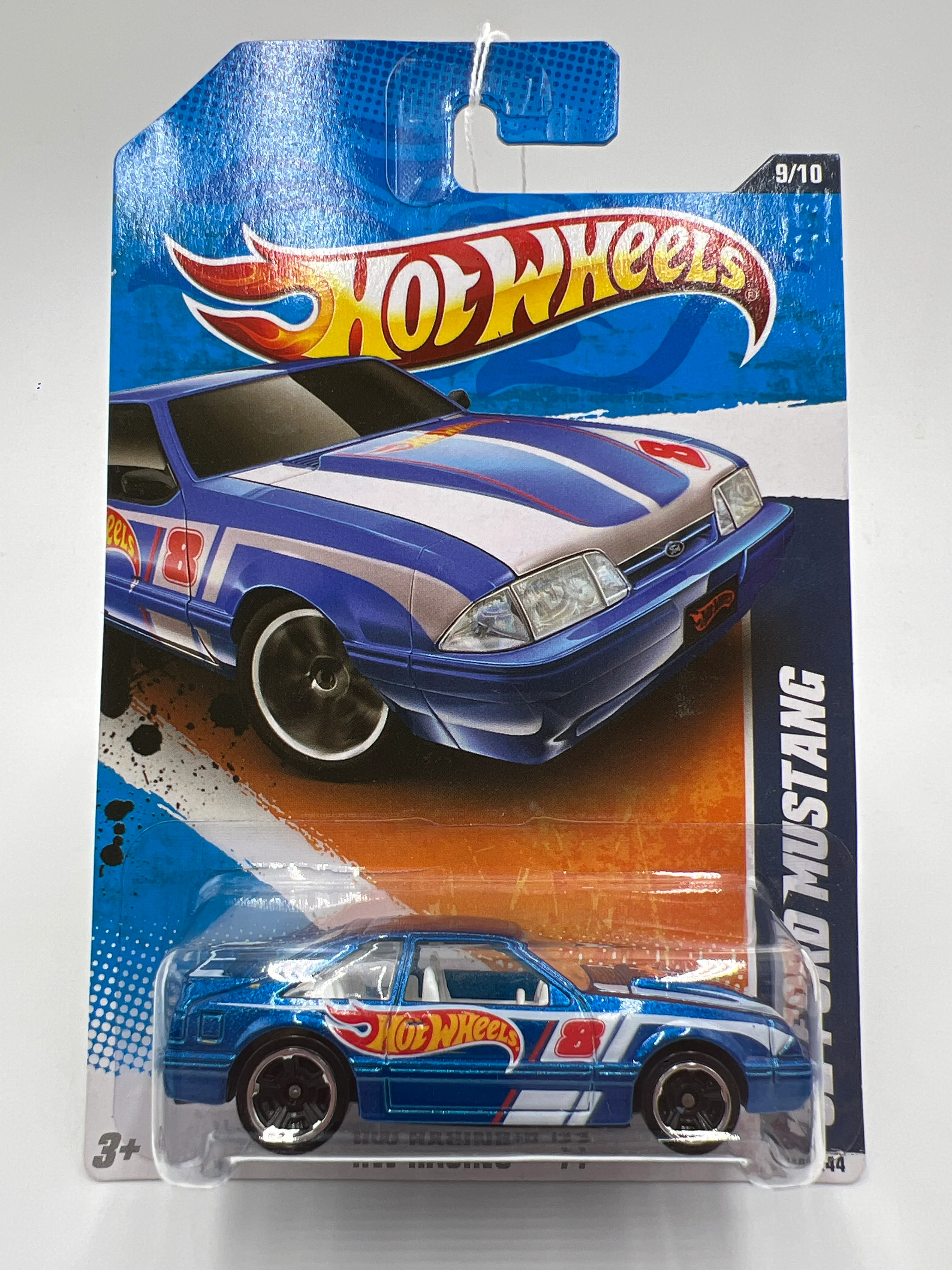 2011 Hot Wheels Racing #159 92 Ford Mustang Blue 24A - Image 2