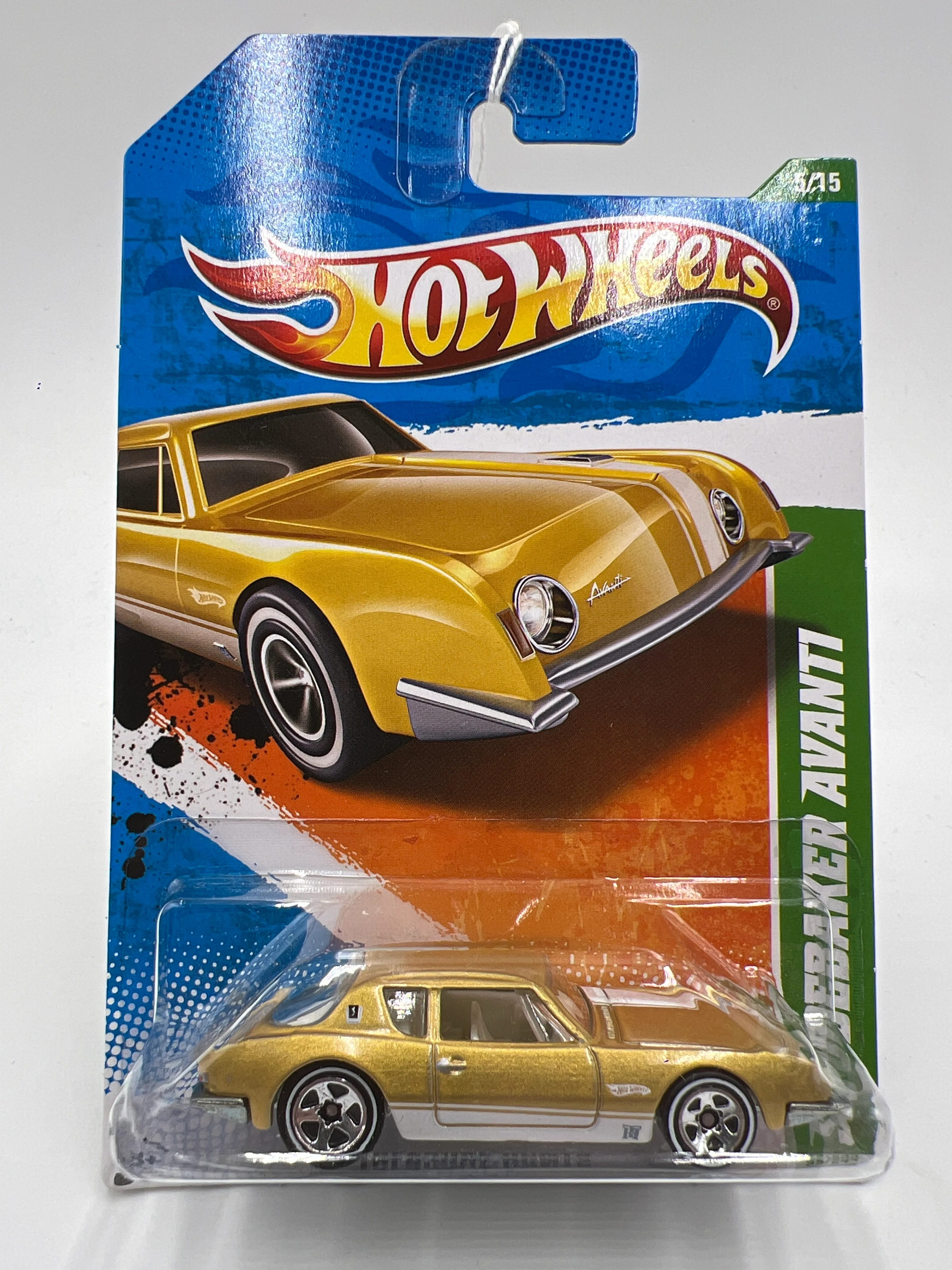 2011 Hot Wheels Treasure Hunts #55 Studebaker Avanti Gold - Image 2