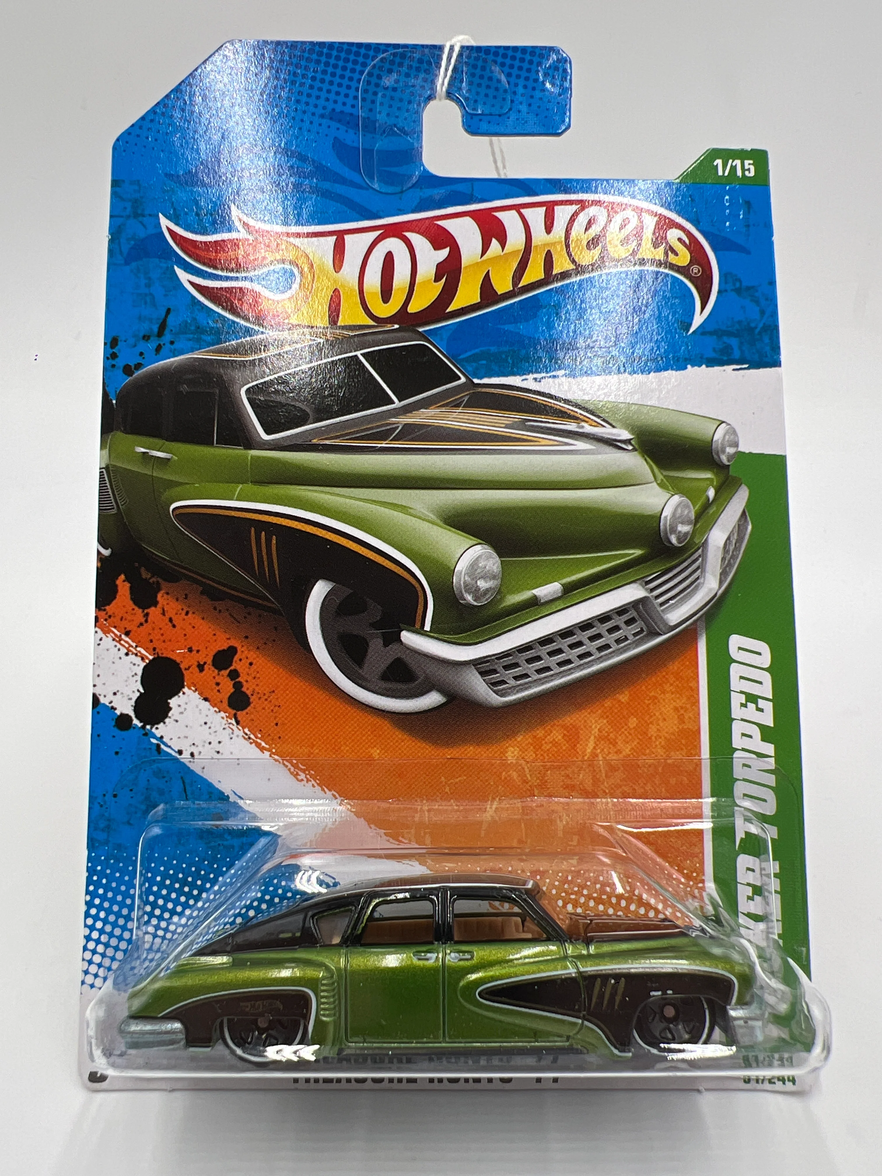 2011 Hot Wheels Treasure Hunts #51 Tucker Torpedo Green/Black 277J - Image 2
