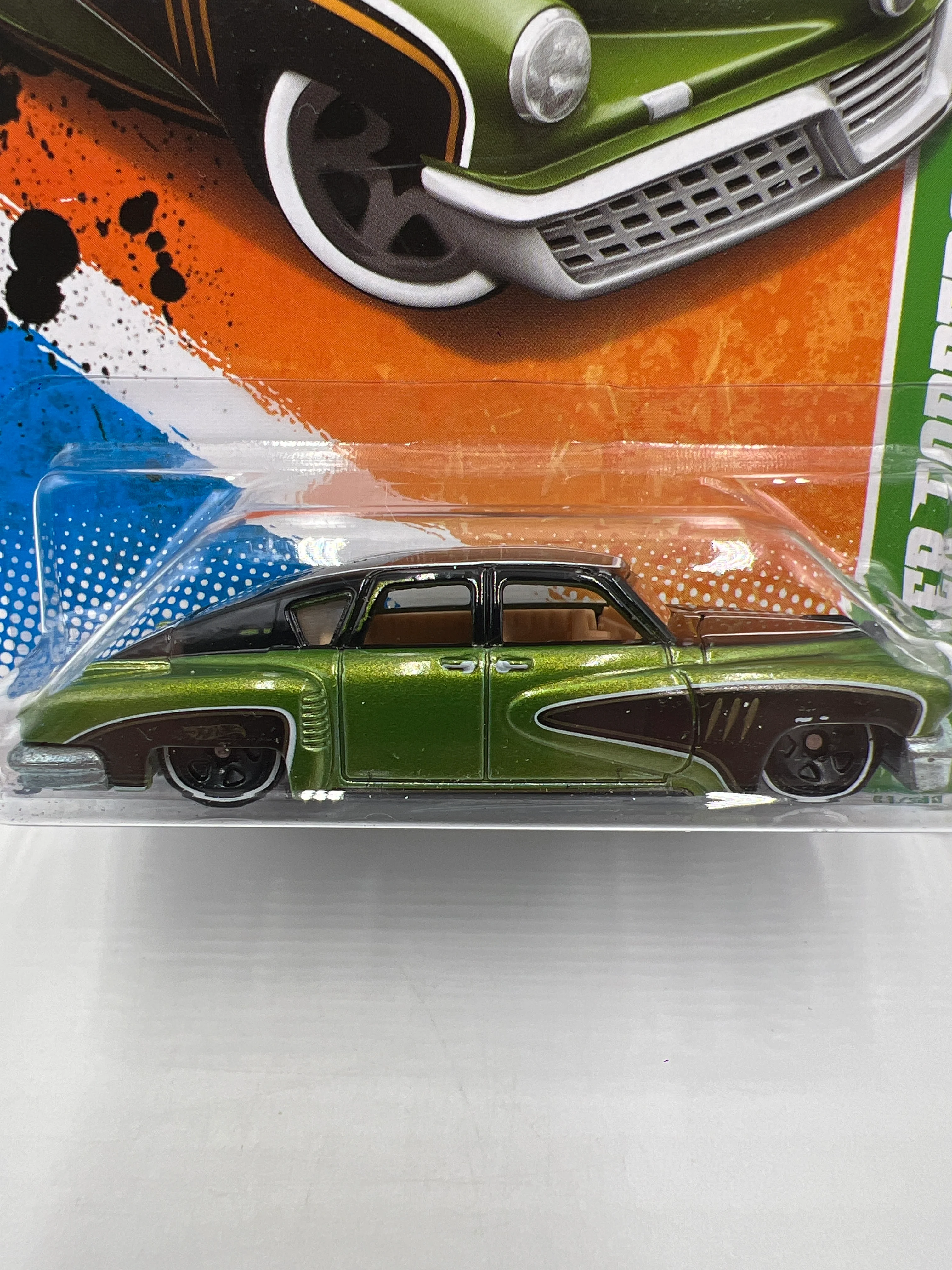 2011 Hot Wheels Treasure Hunts #51 Tucker Torpedo Green/Black 277J - Image 3